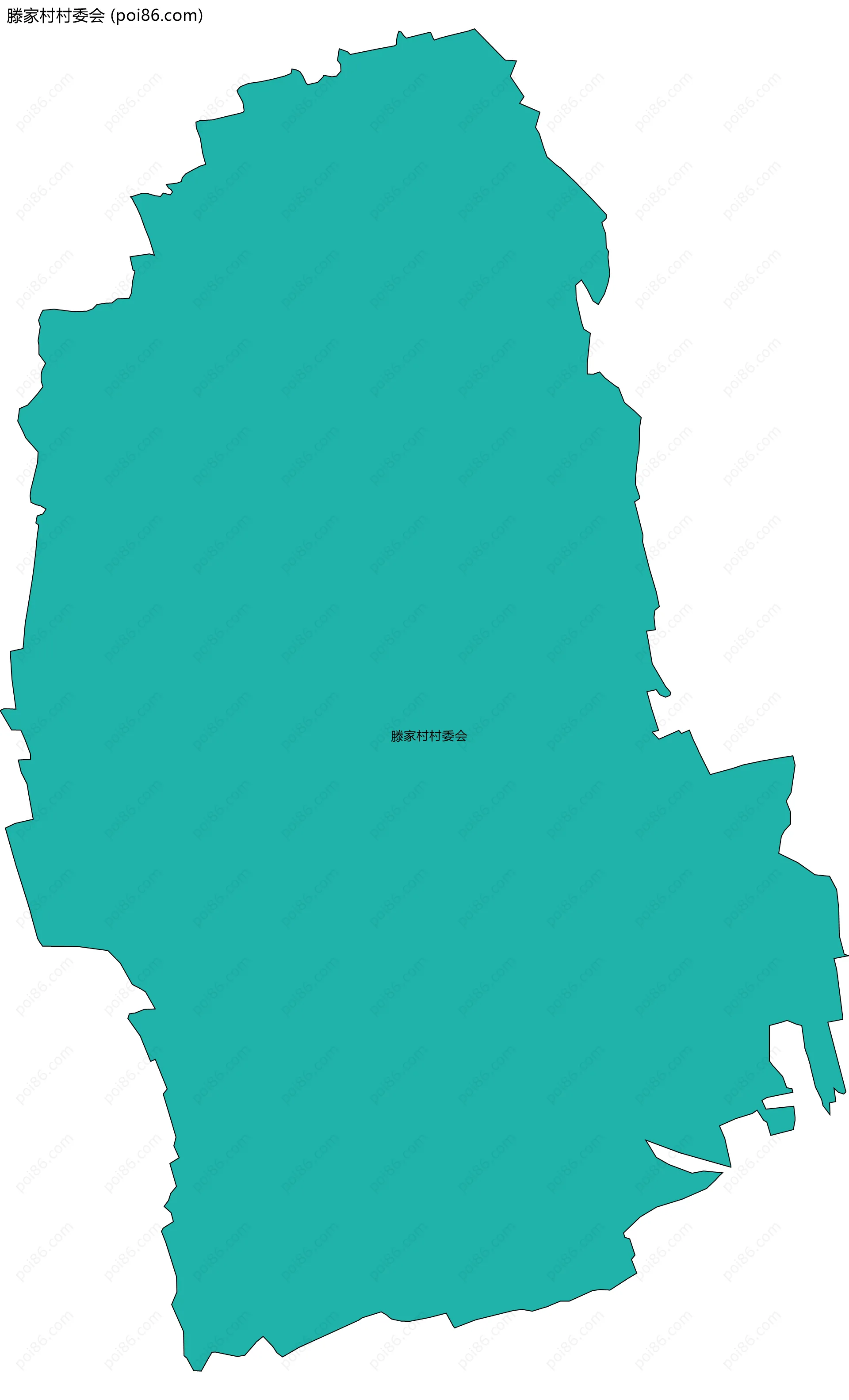 滕家村村委会边界地图