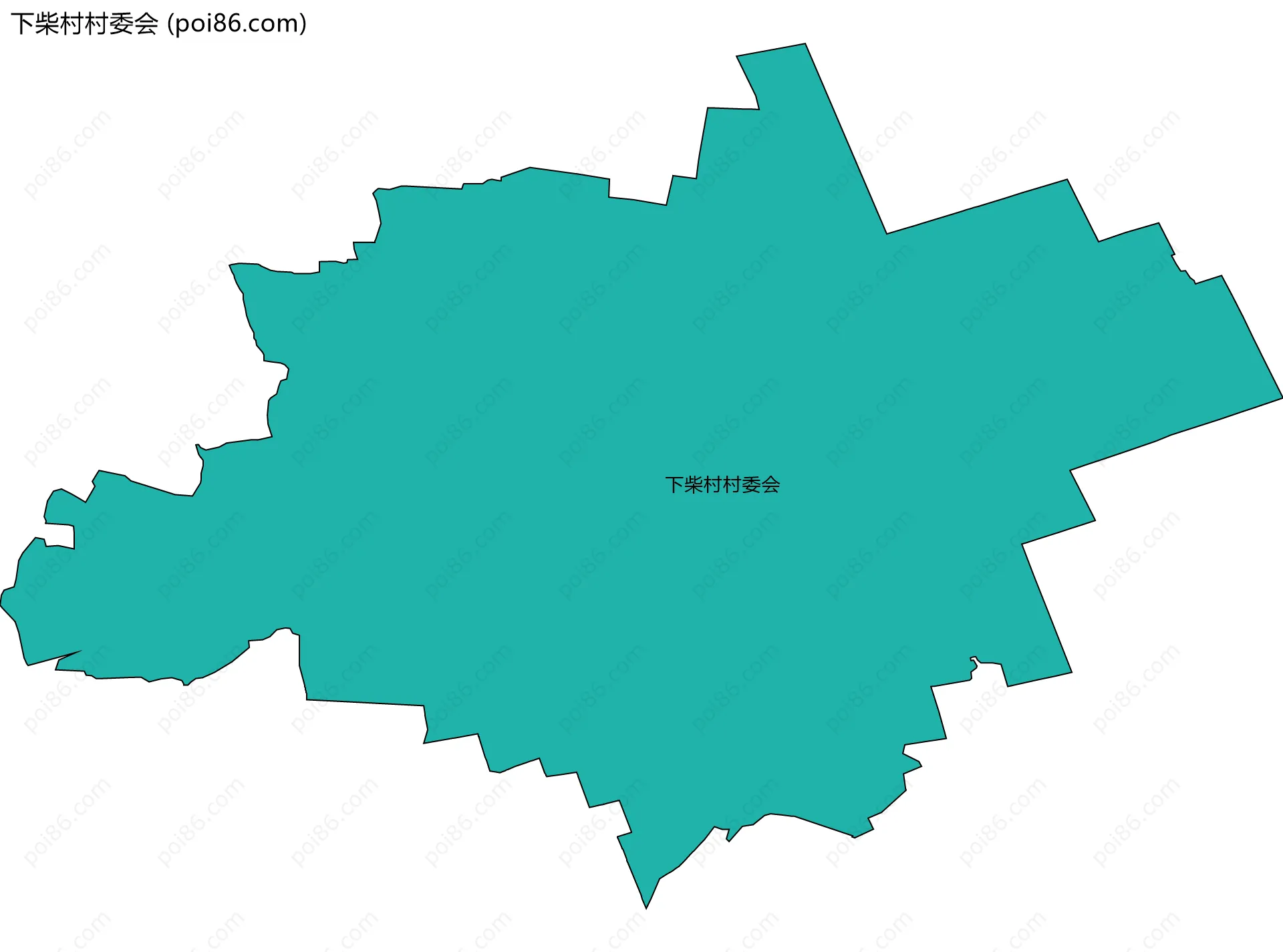 下柴村村委会边界地图