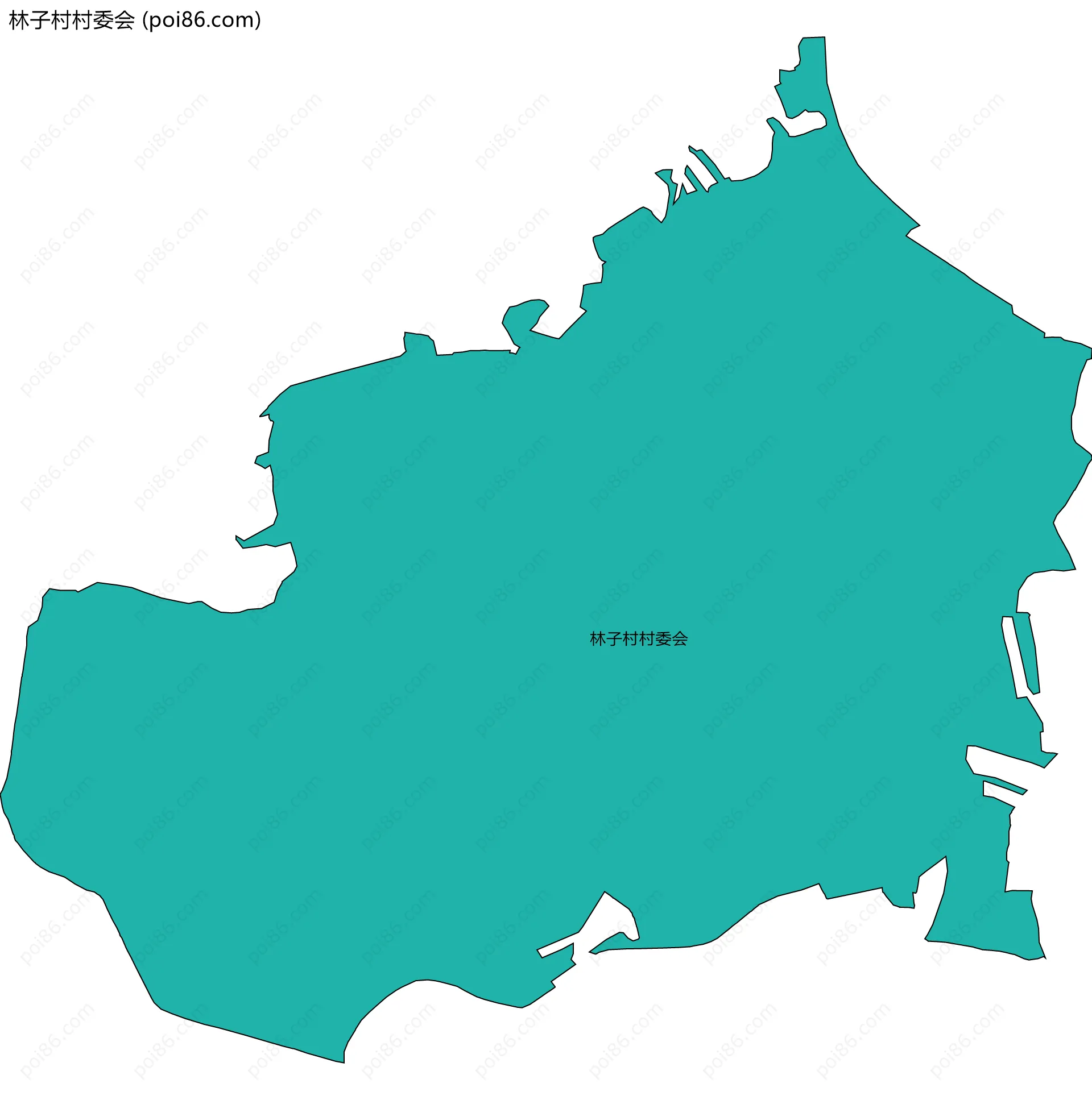 林子村村委会边界地图