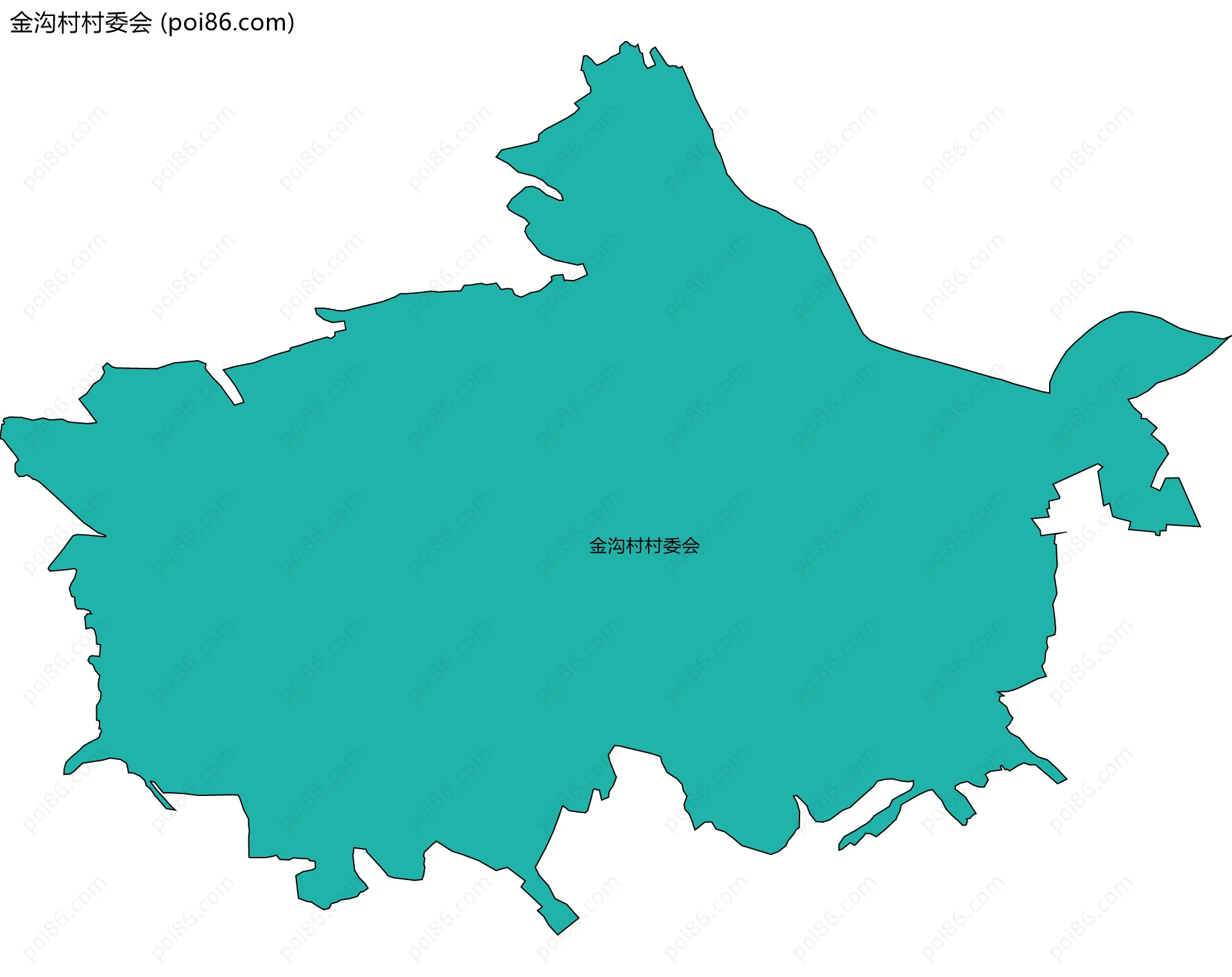 金沟村村委会边界地图