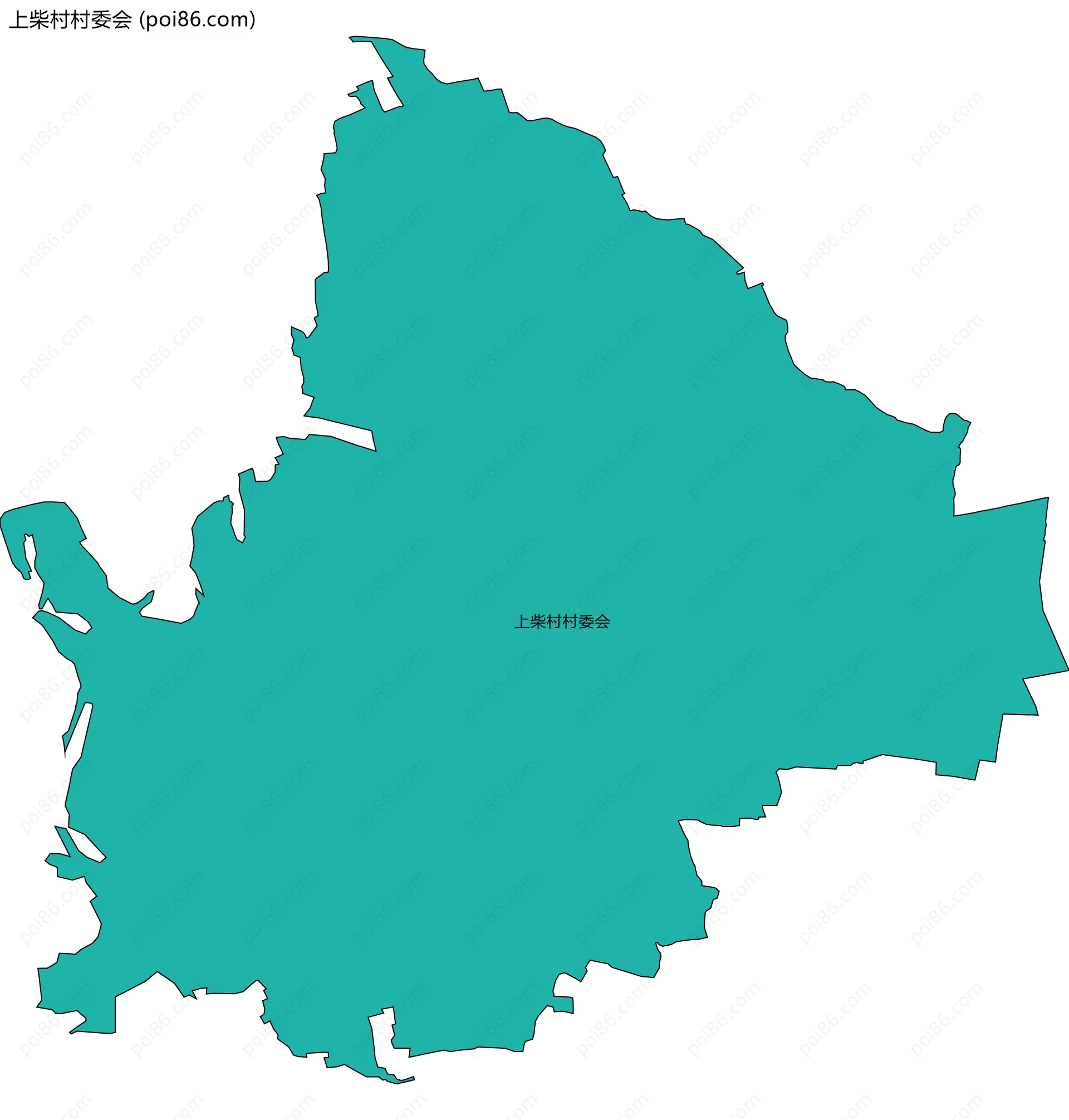 上柴村村委会边界地图