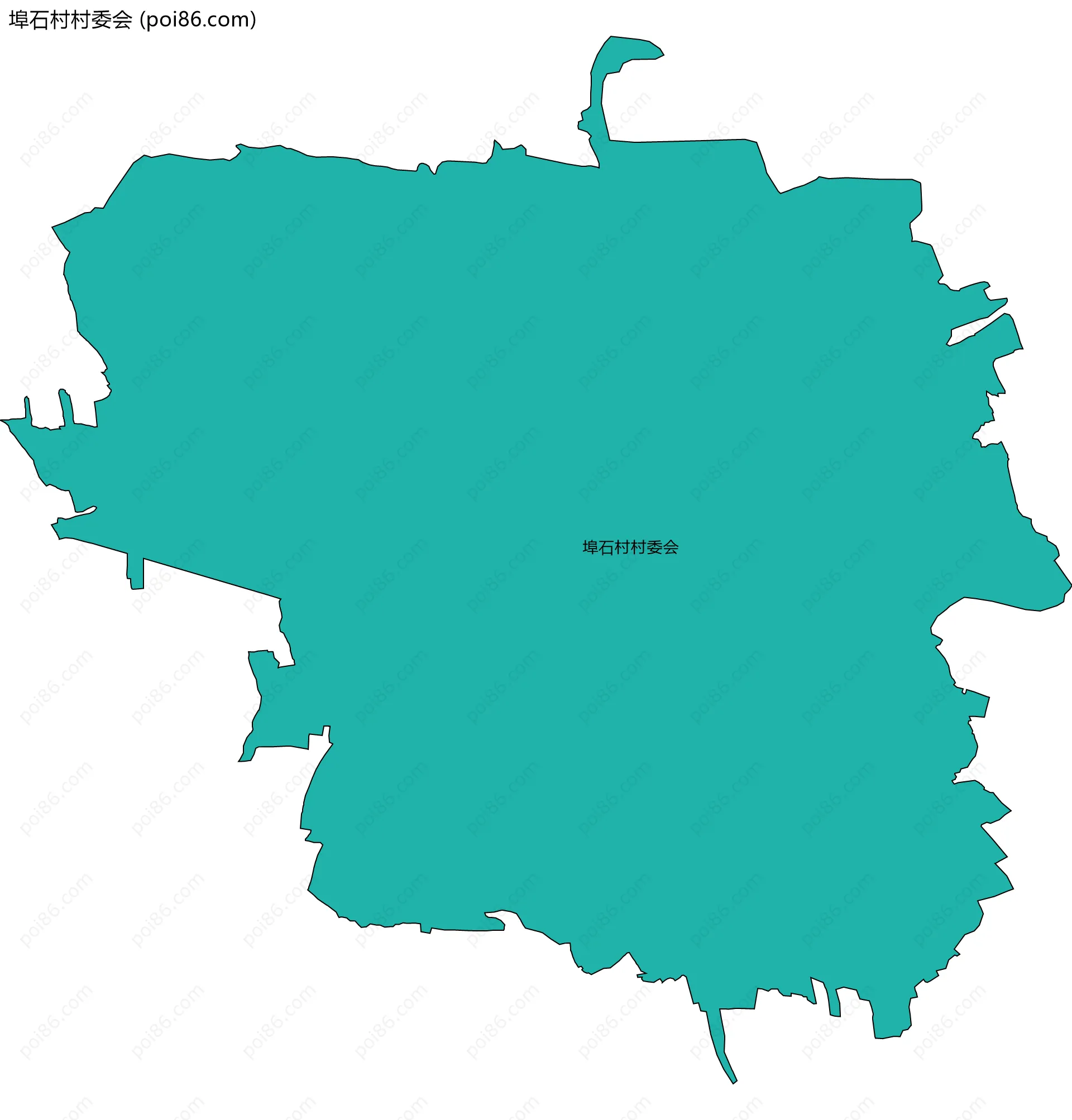 埠石村村委会边界地图