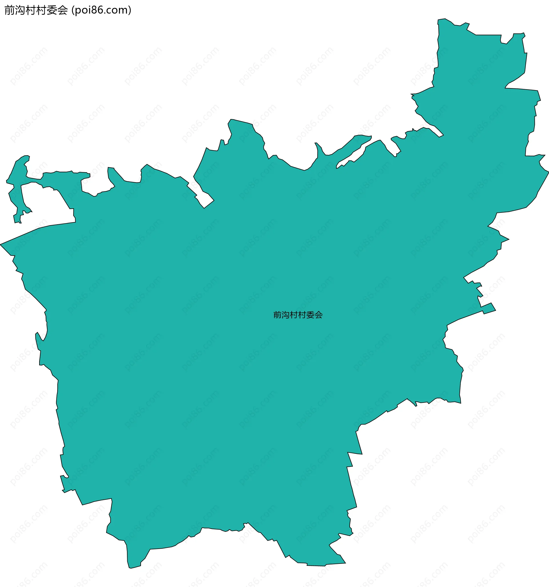 前沟村村委会边界地图