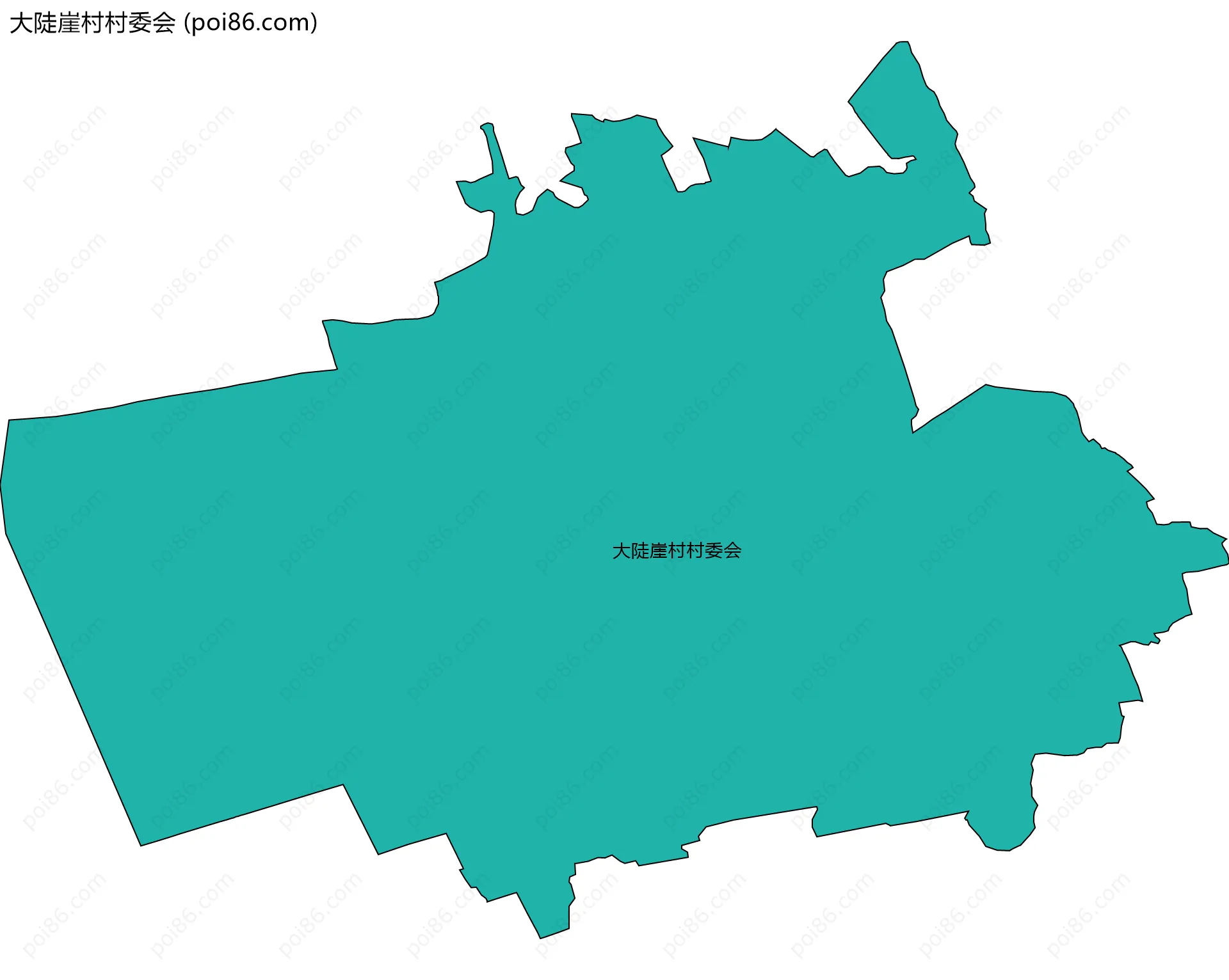 大陡崖村村委会边界地图