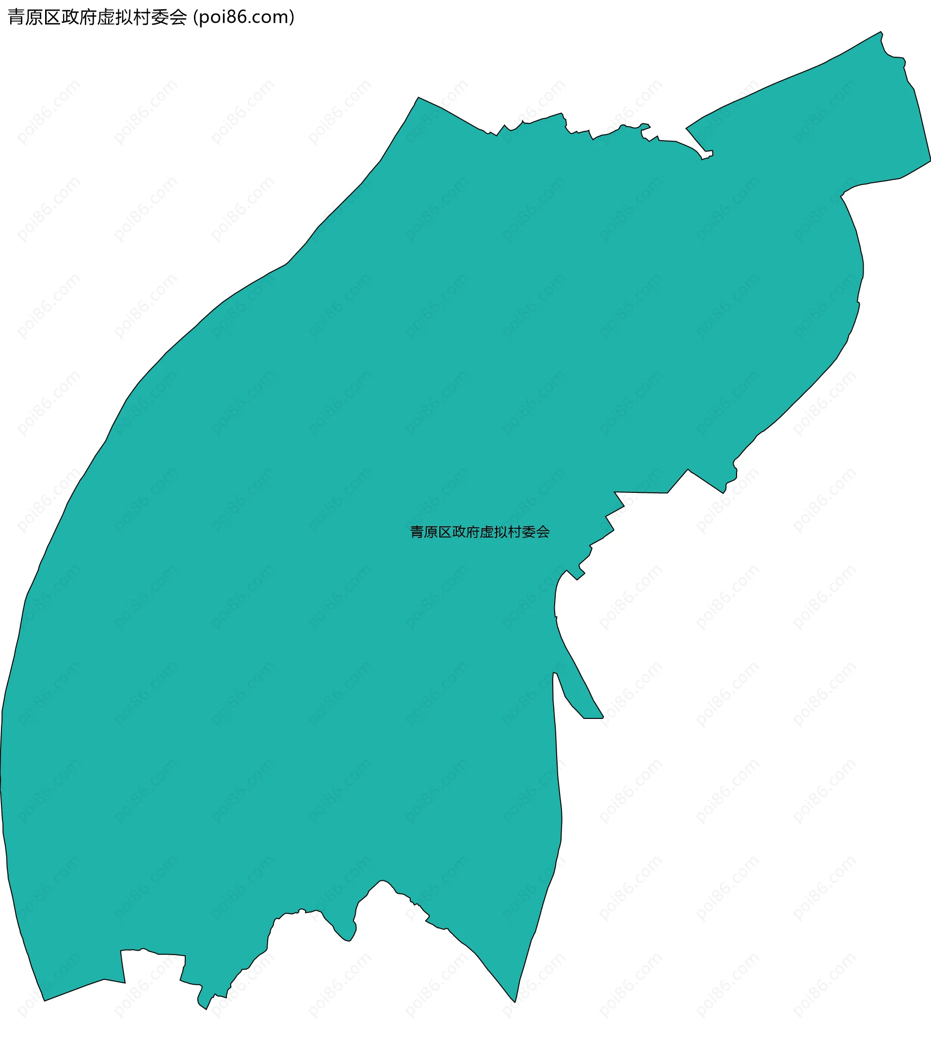 青原区政府虚拟村委会边界地图