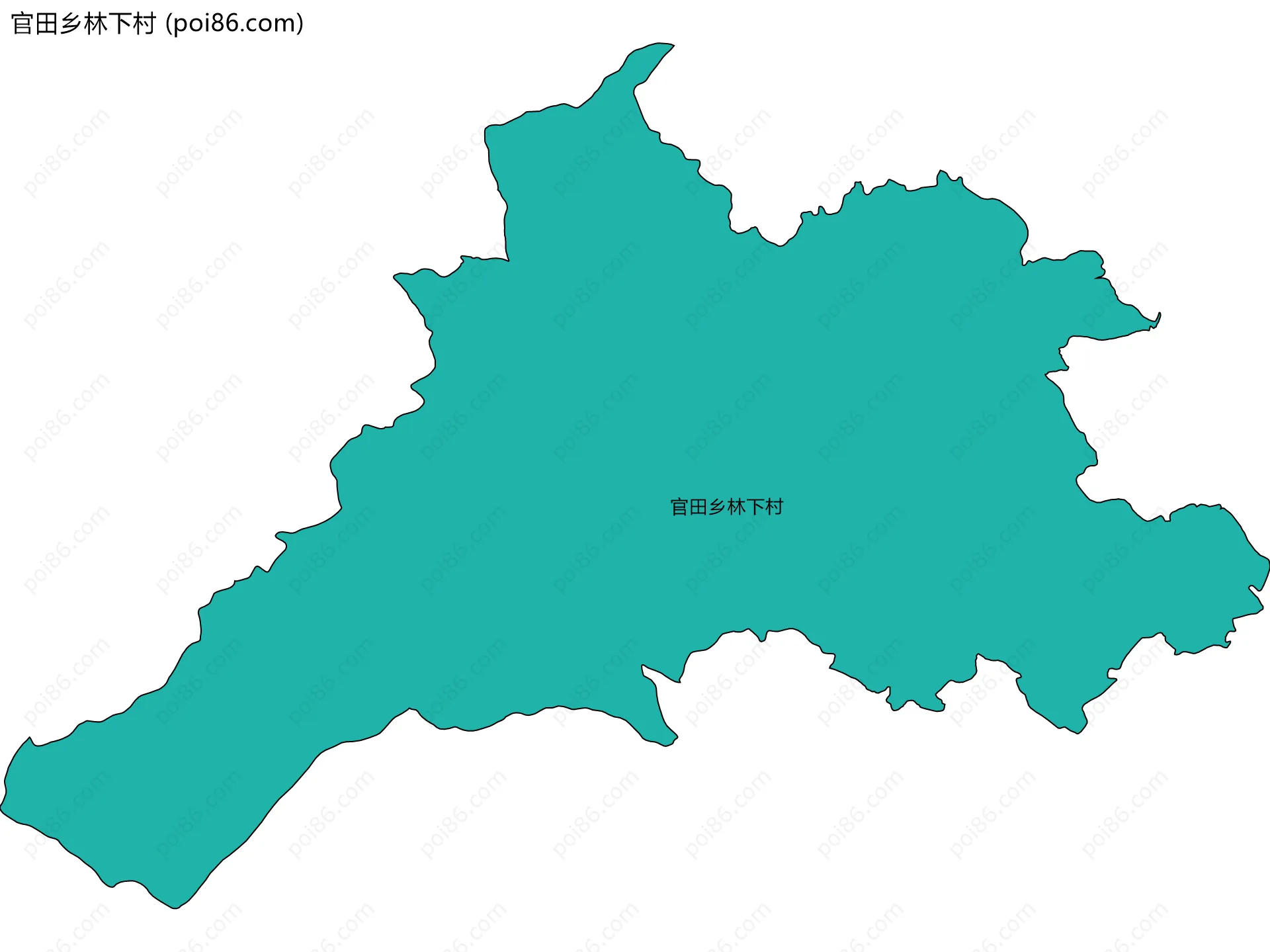 官田乡林下村边界地图