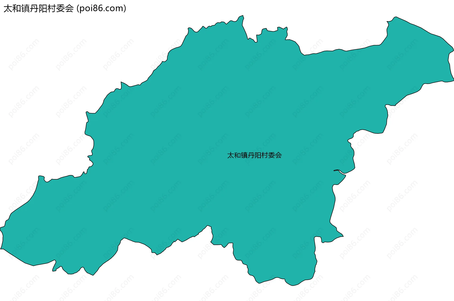 太和镇丹阳村委会边界地图