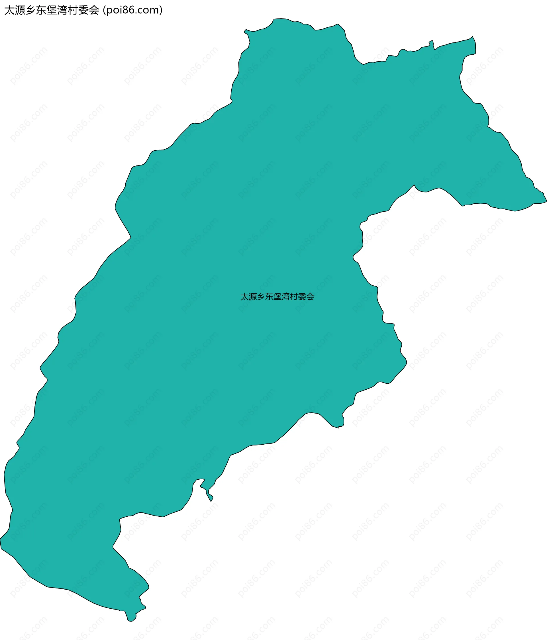 太源乡东堡湾村委会边界地图