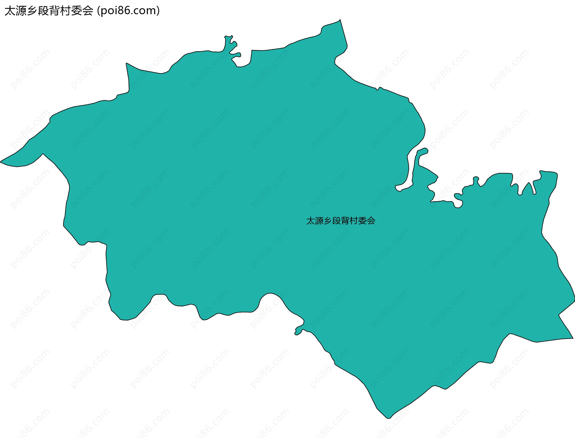 太源乡段背村委会边界地图