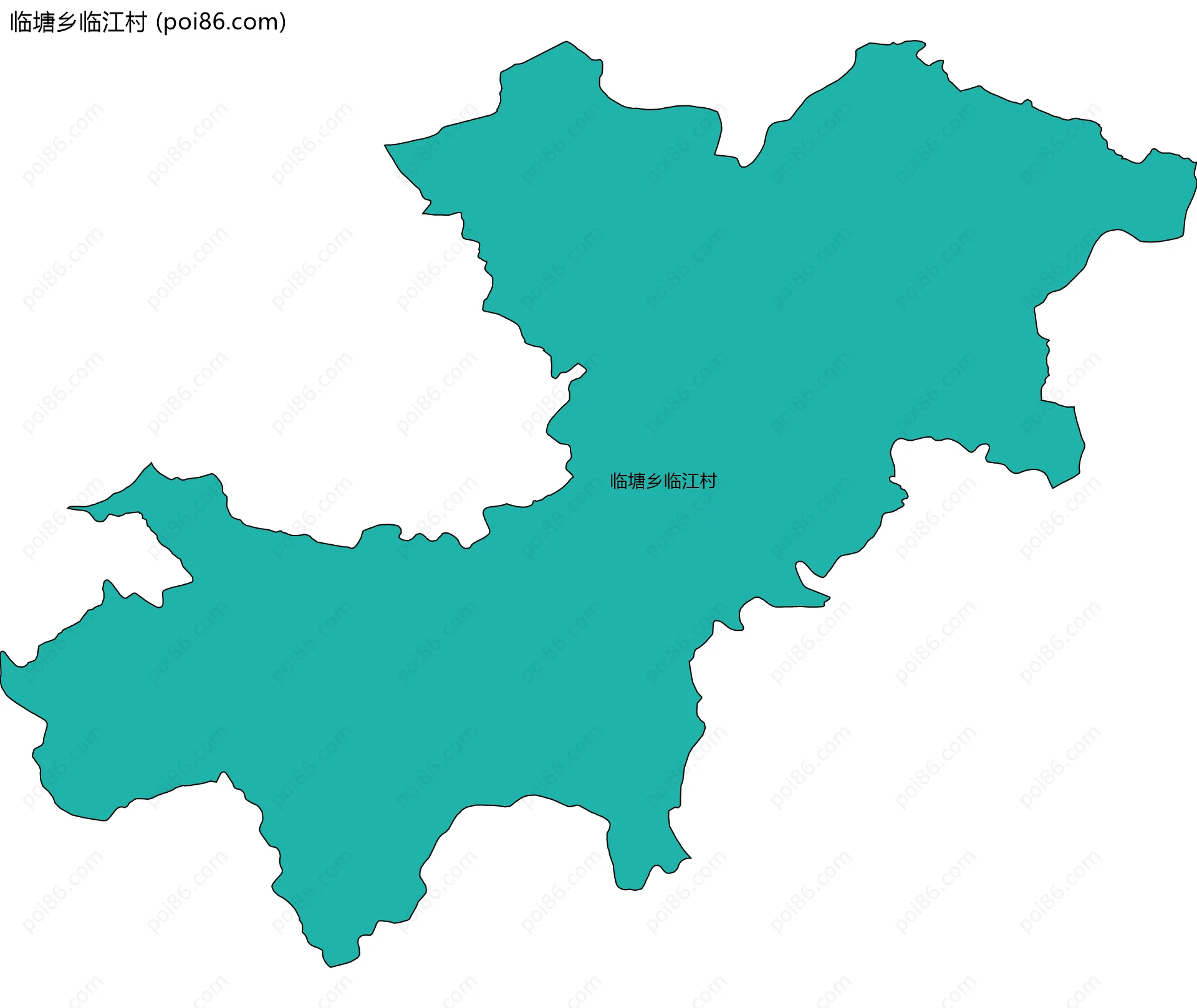 临塘乡临江村边界地图