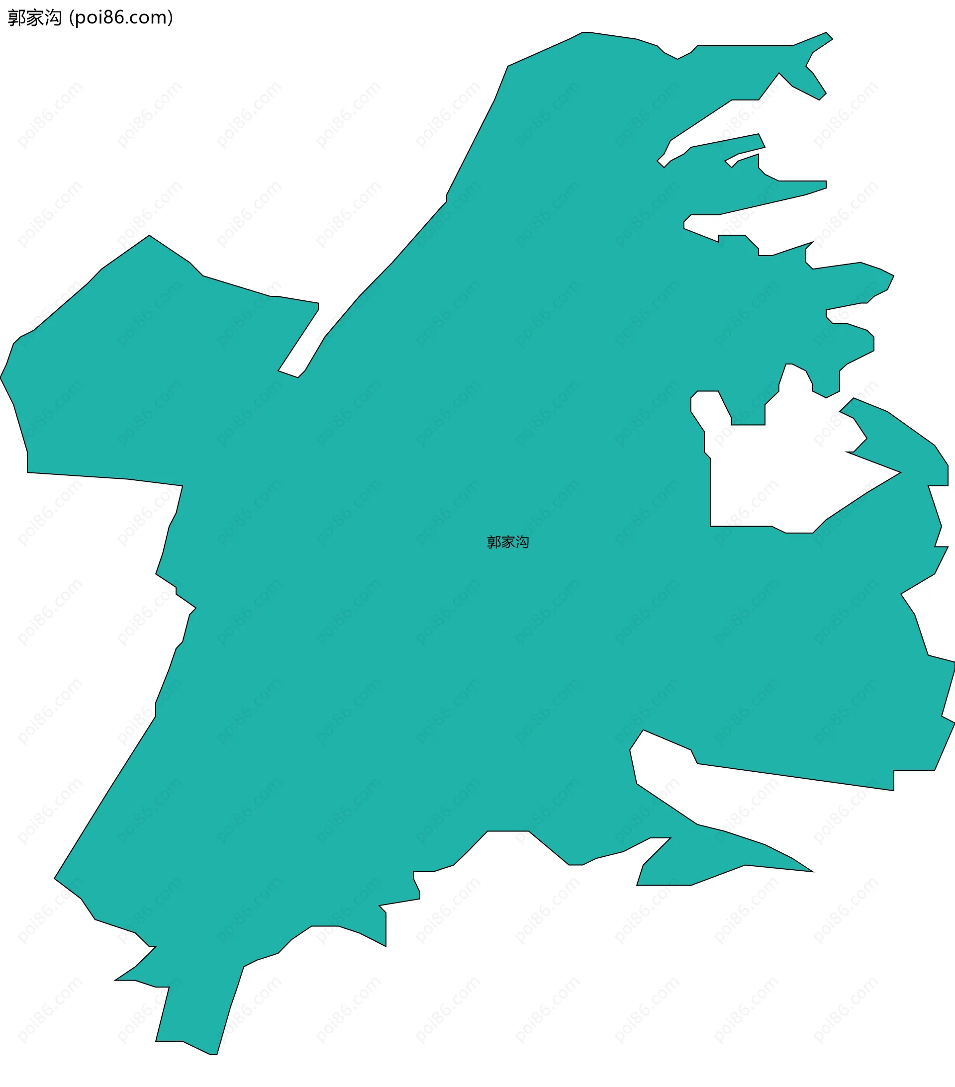 郭家沟边界地图