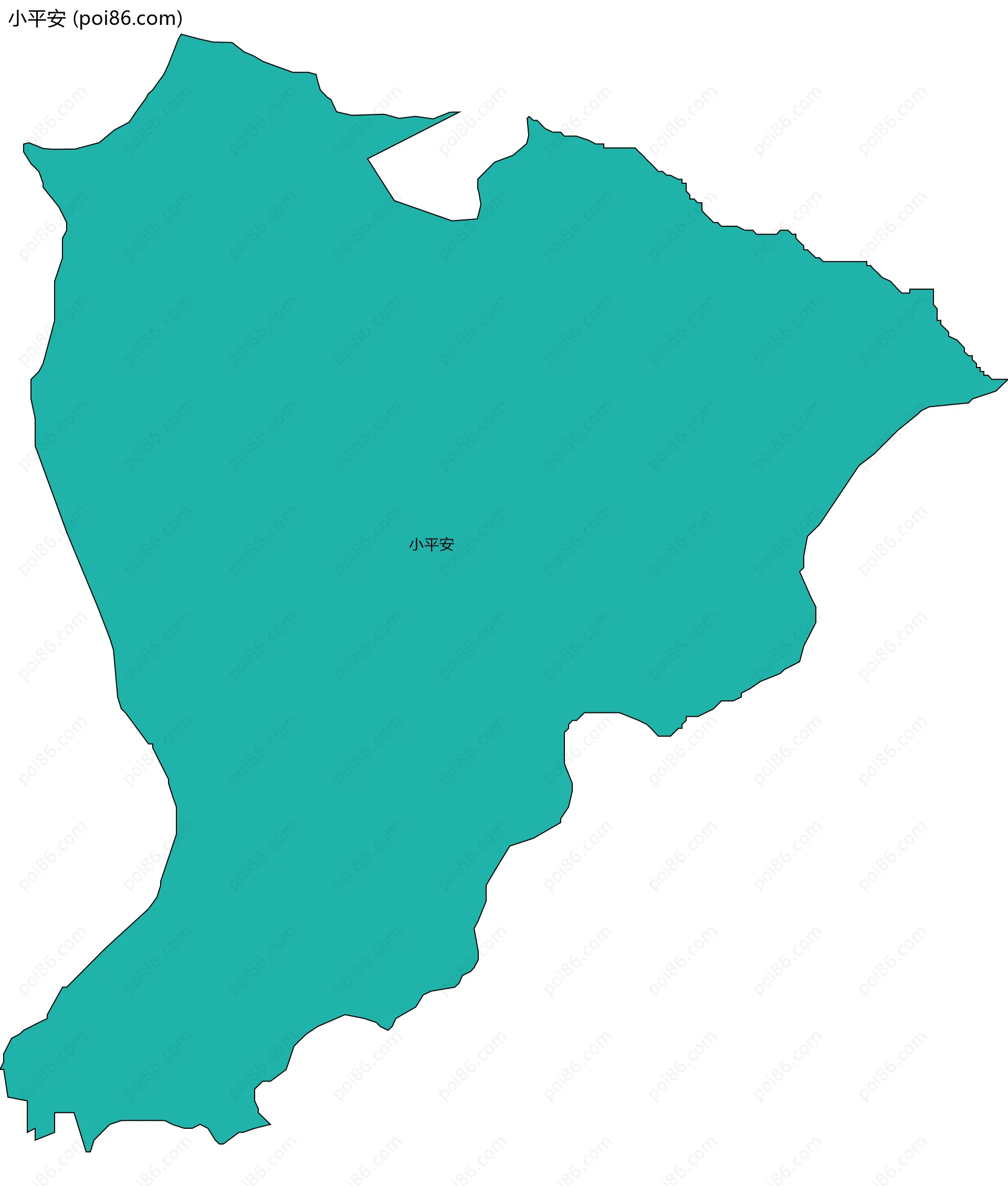 小平安边界地图