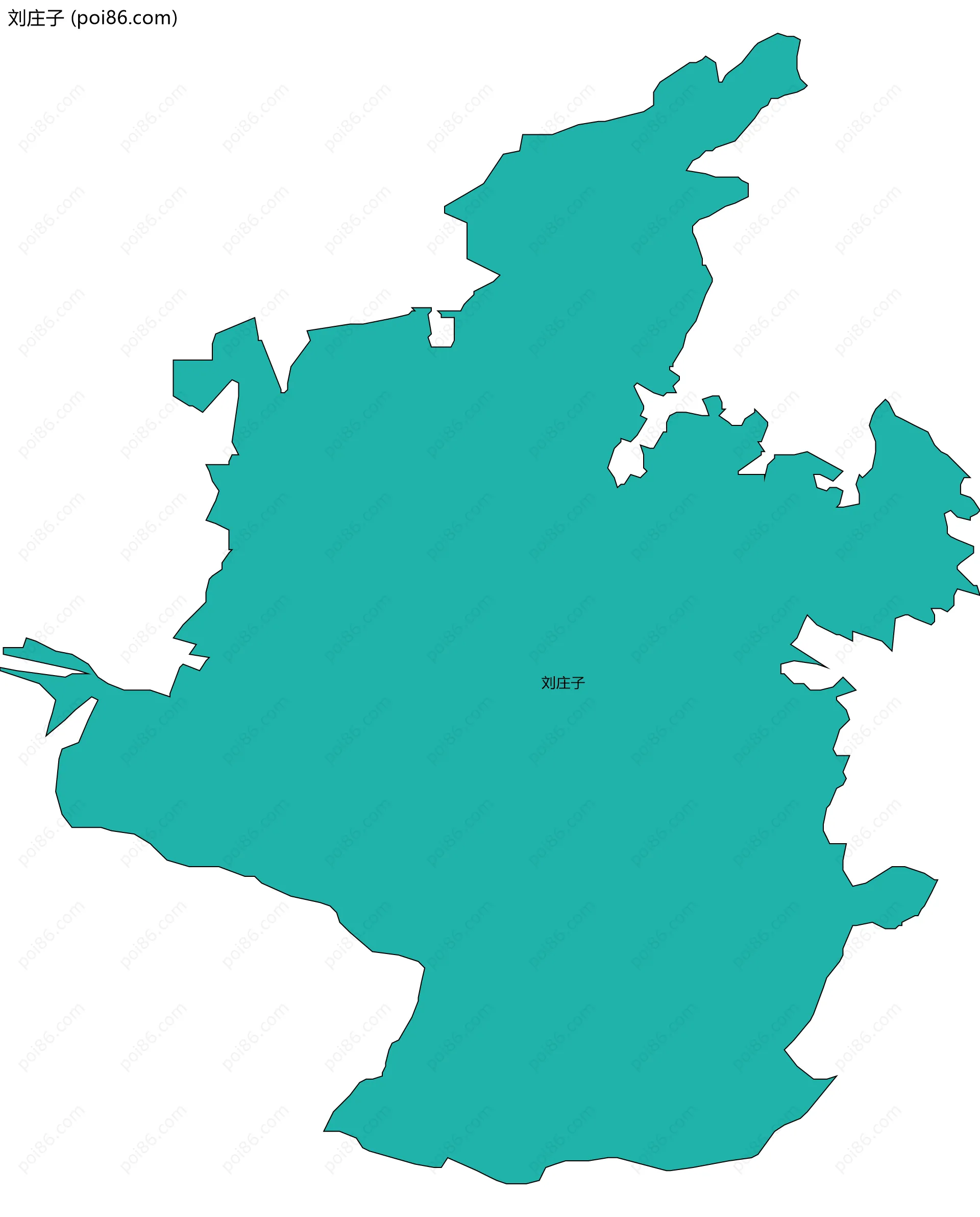 刘庄子边界地图