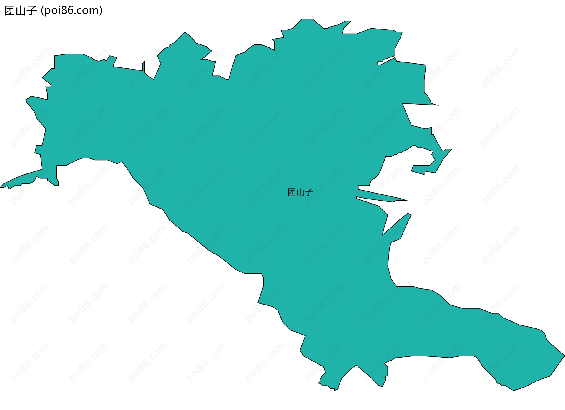 团山子边界地图