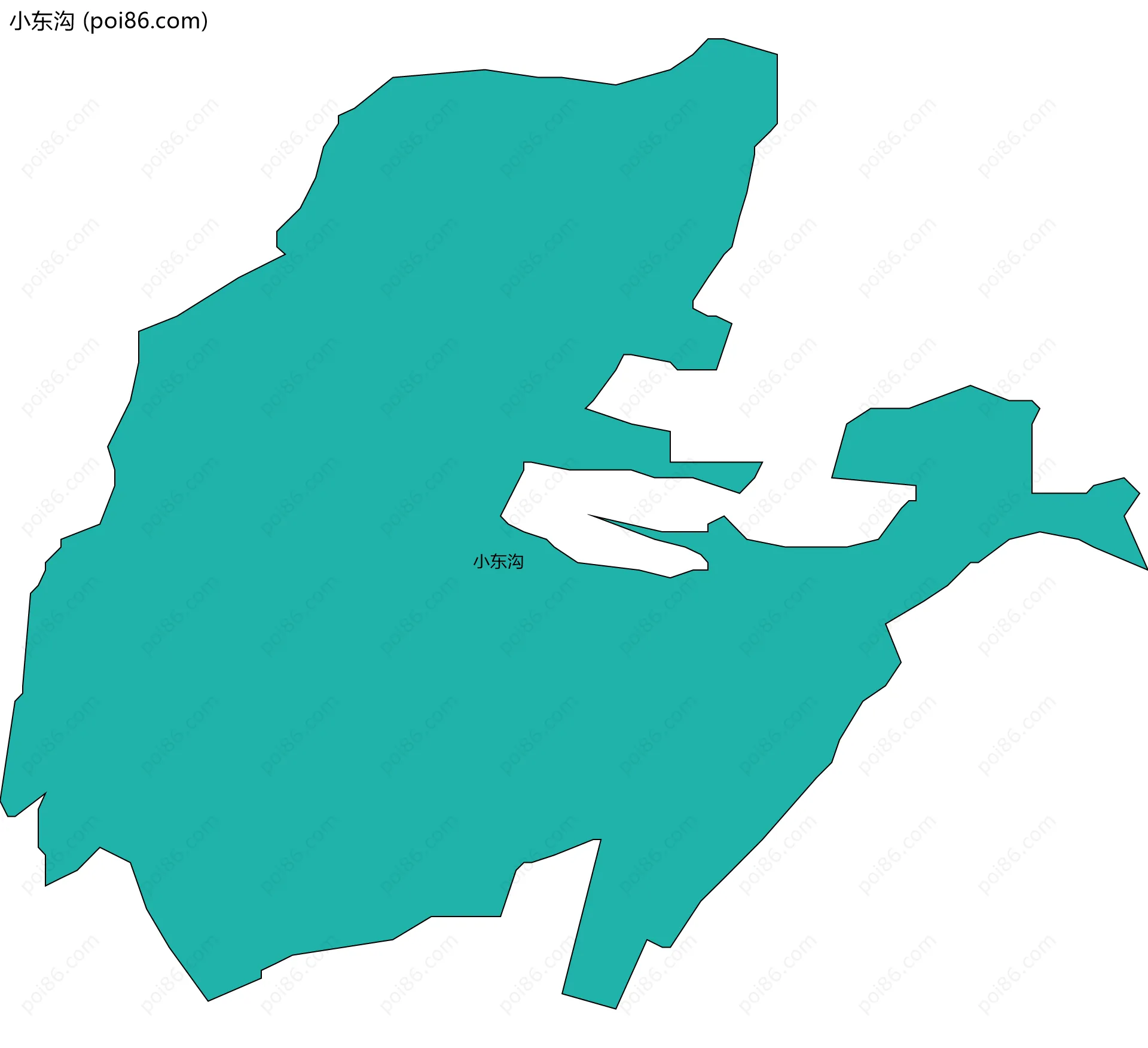 小东沟边界地图