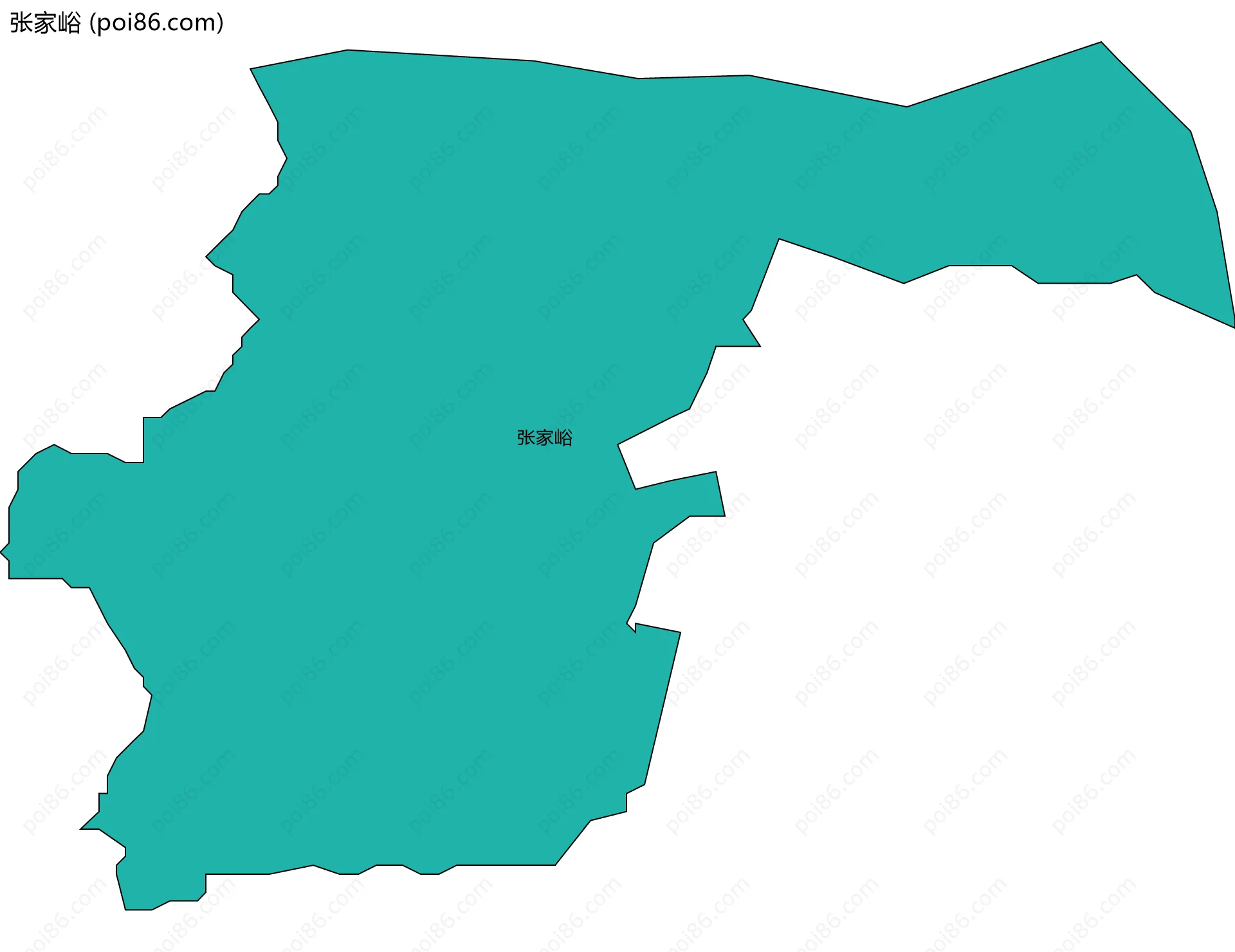 张家峪边界地图