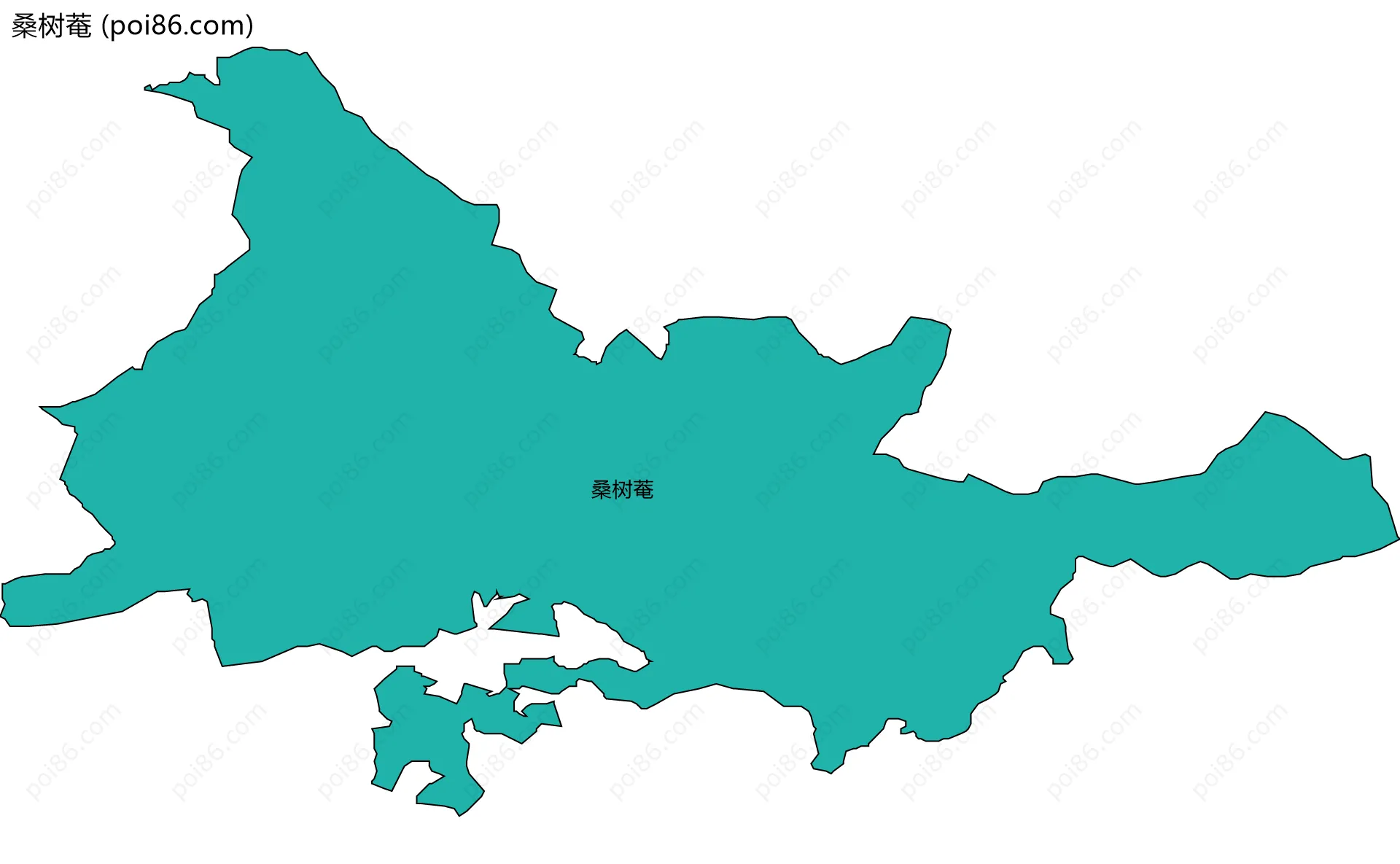 桑树菴边界地图