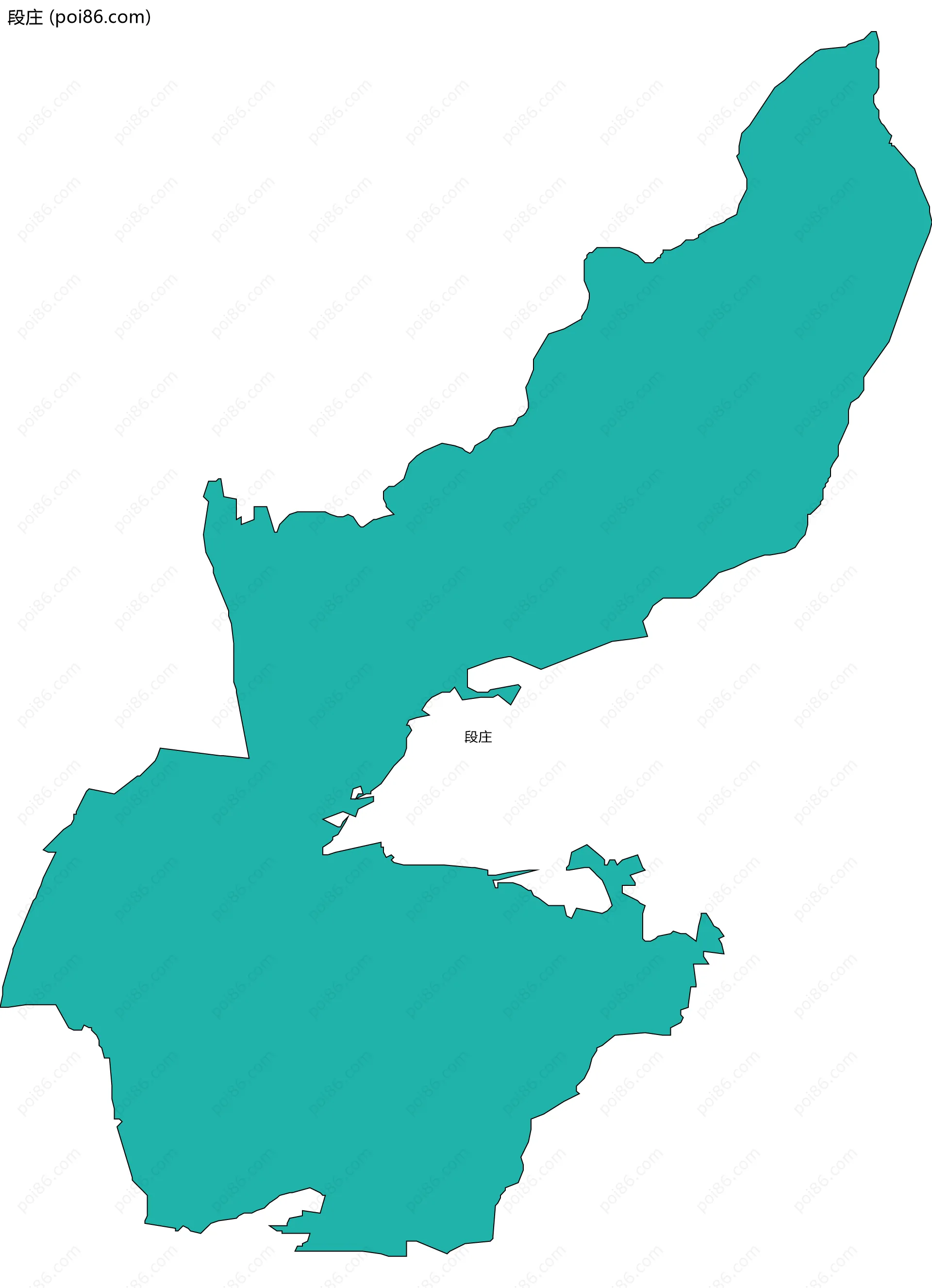 段庄边界地图