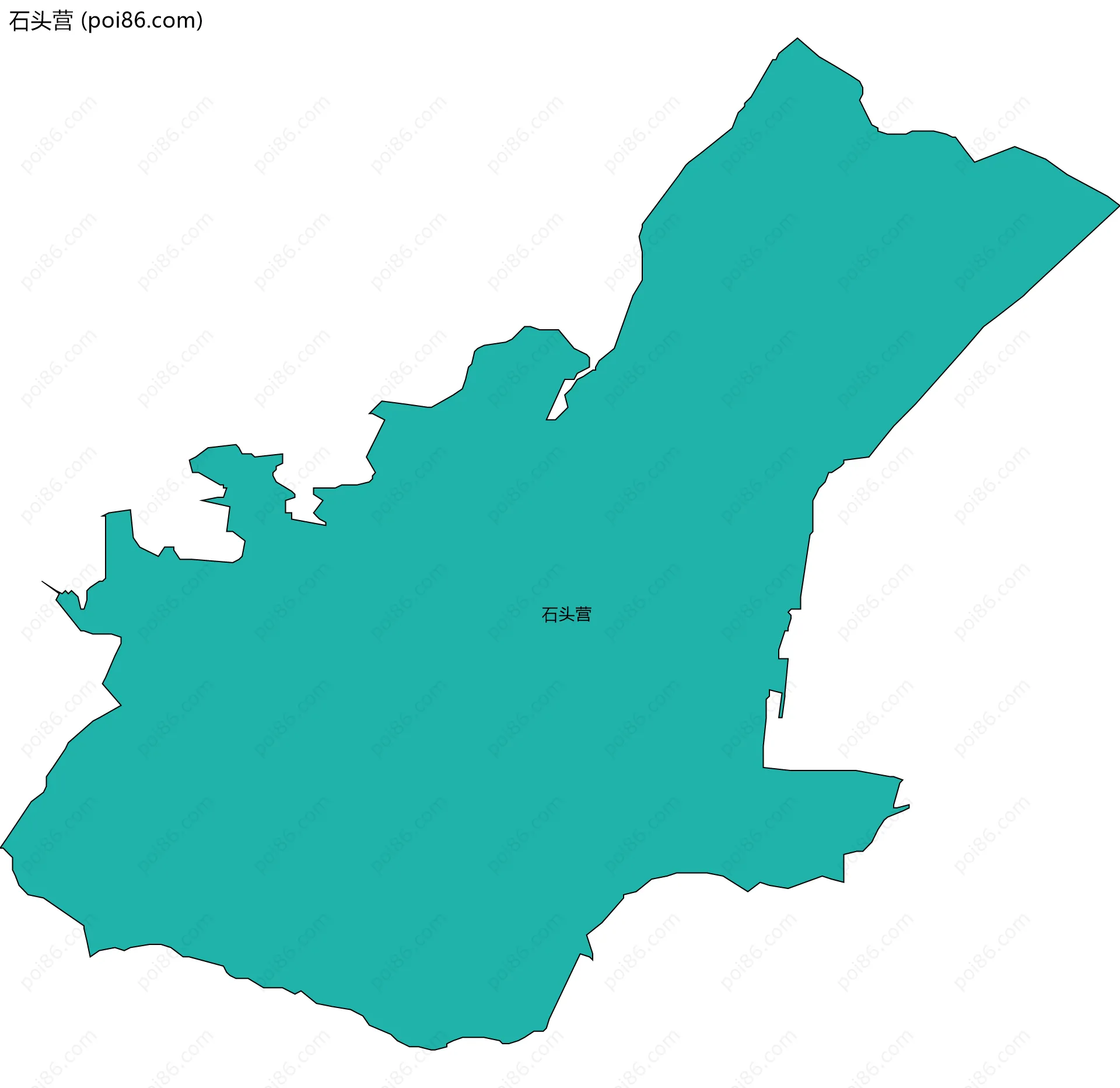 石头营边界地图