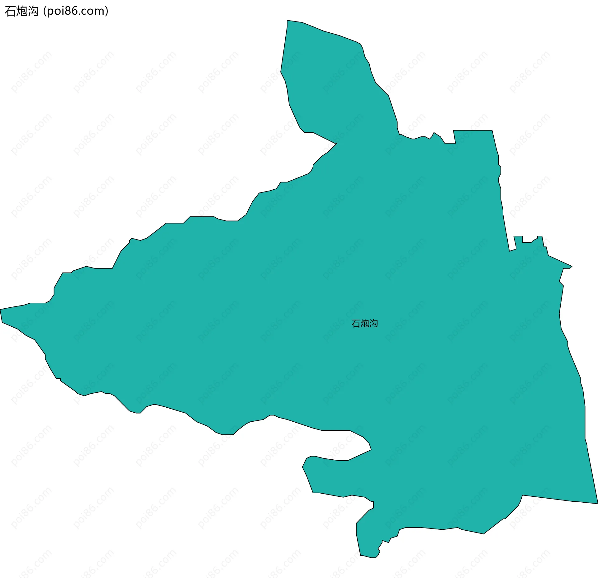 石炮沟边界地图