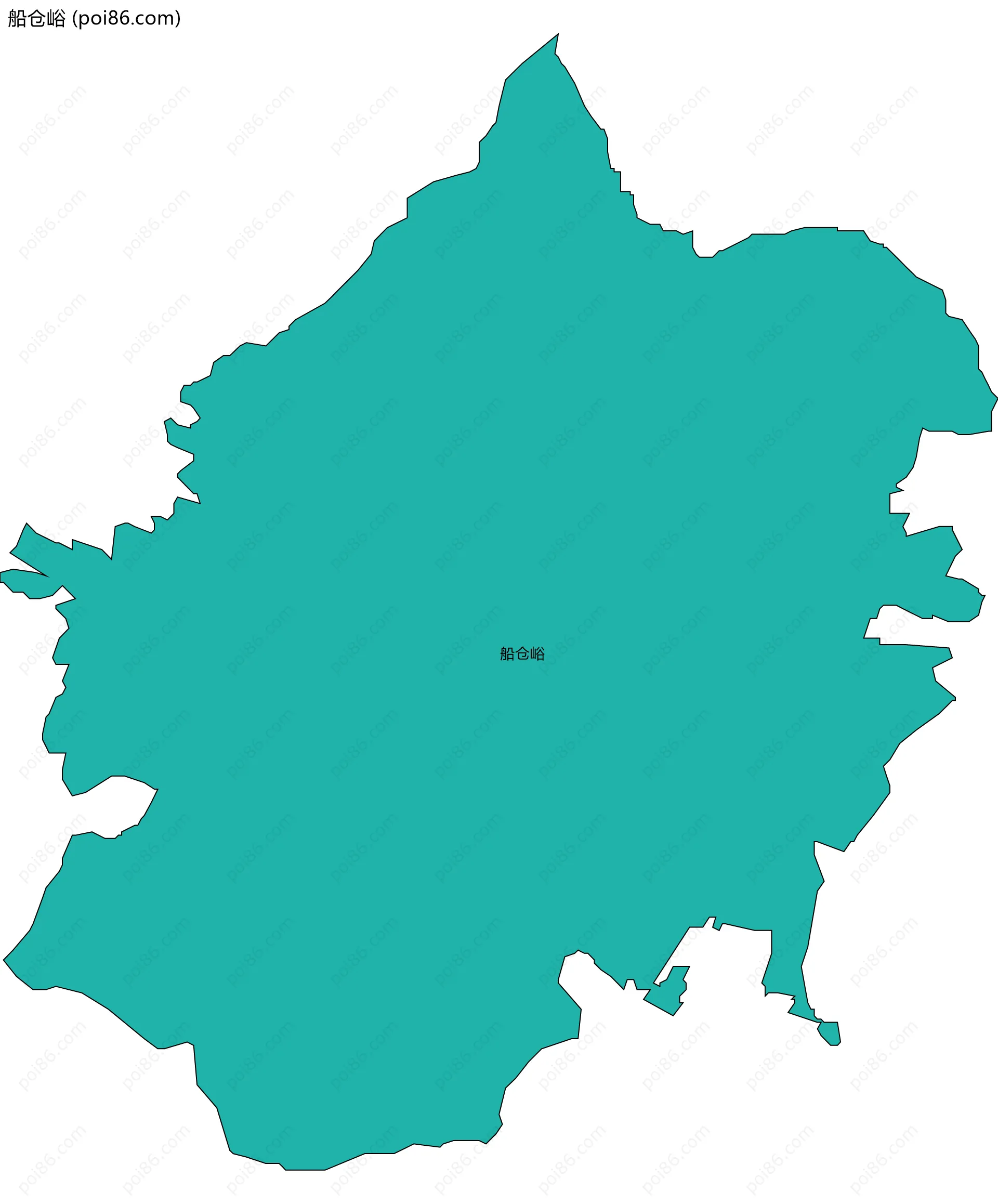 船仓峪边界地图