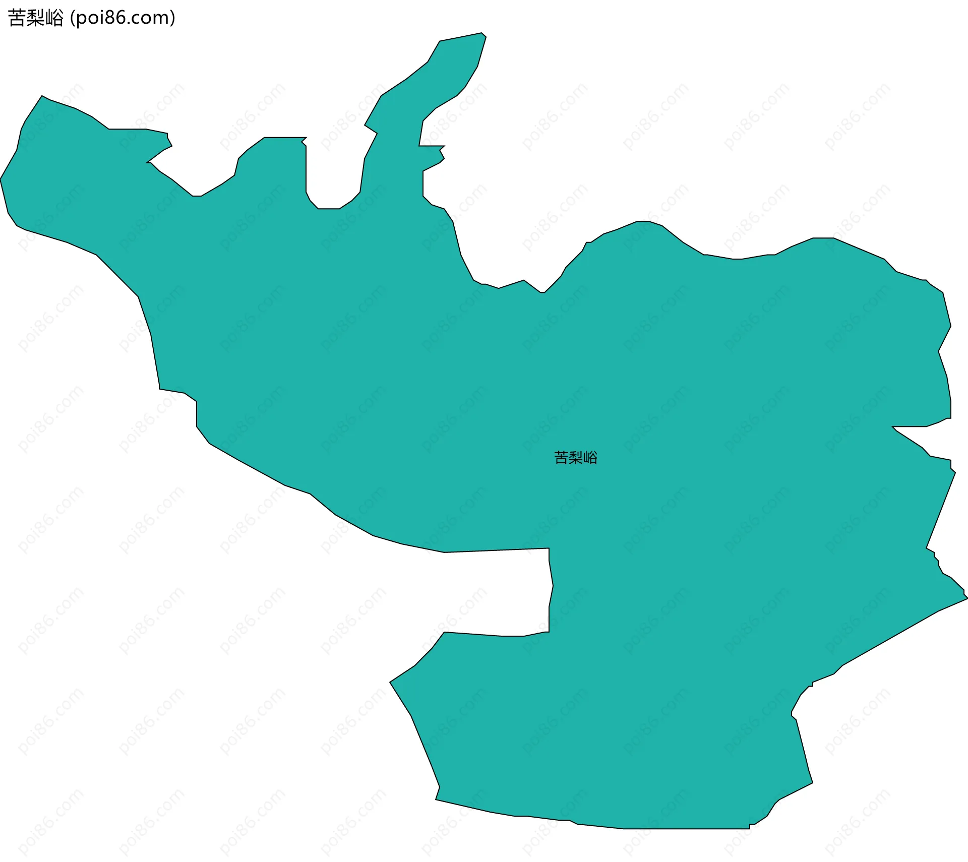 苦梨峪边界地图