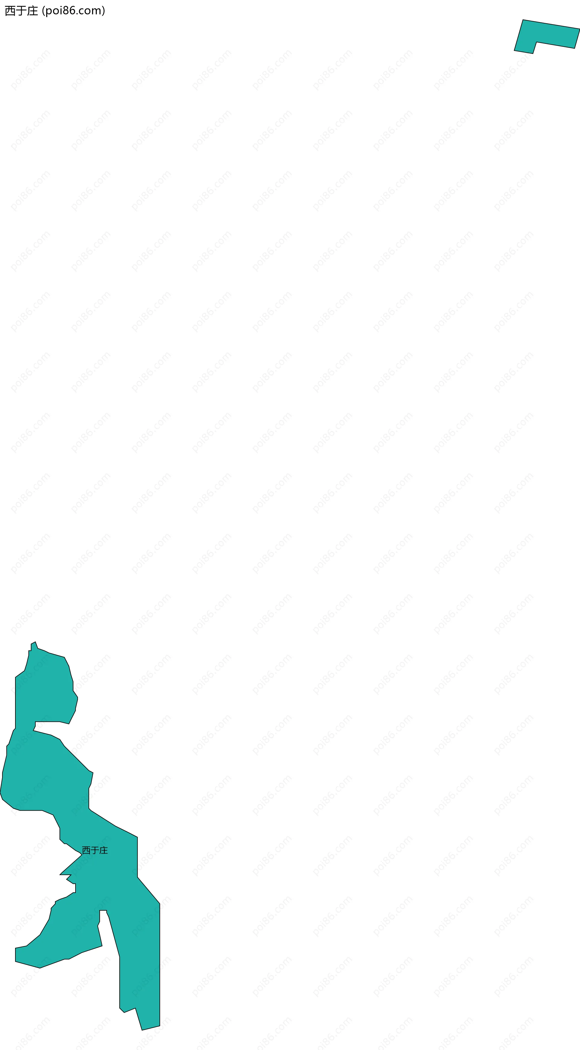 西于庄边界地图
