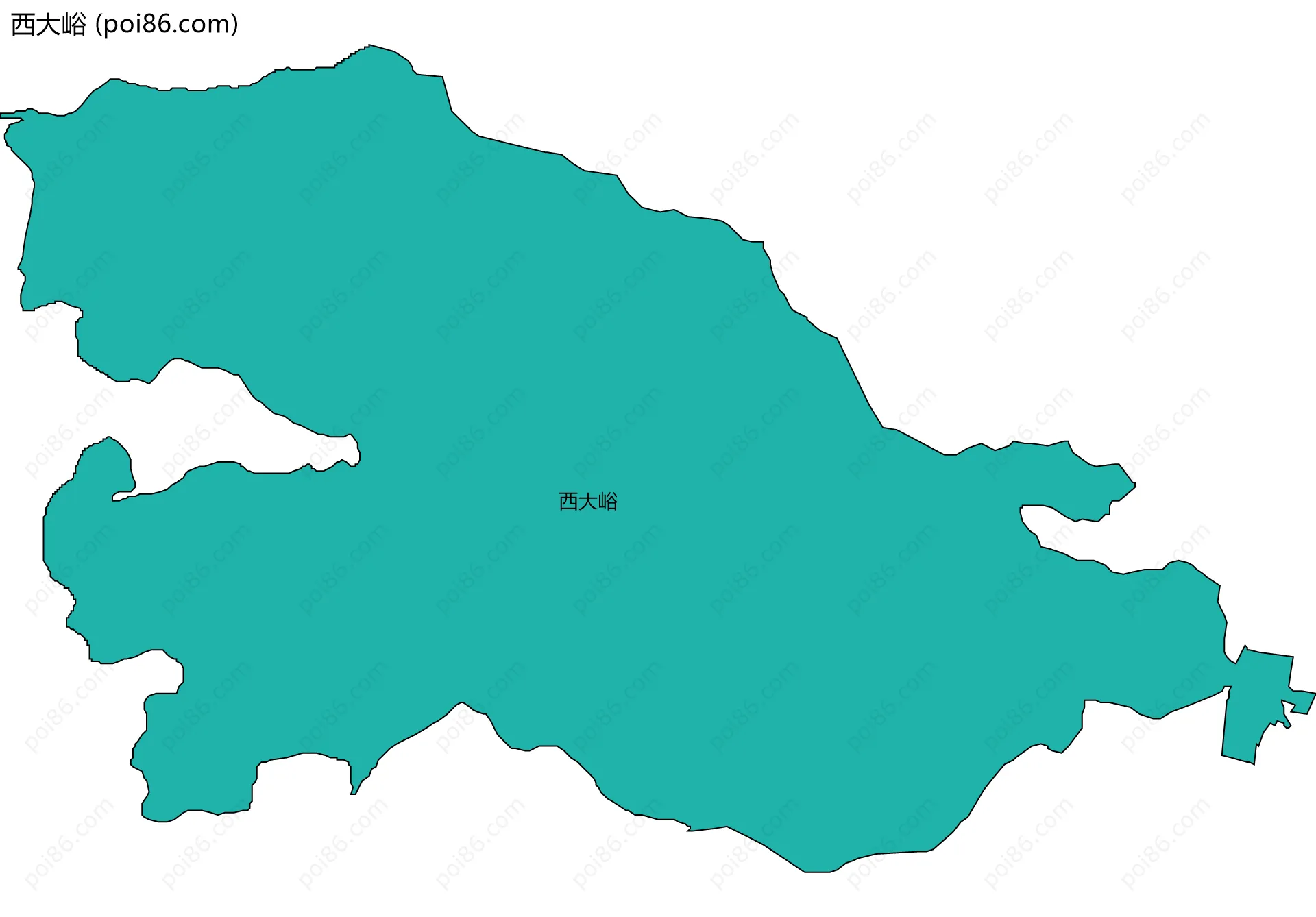 西大峪边界地图