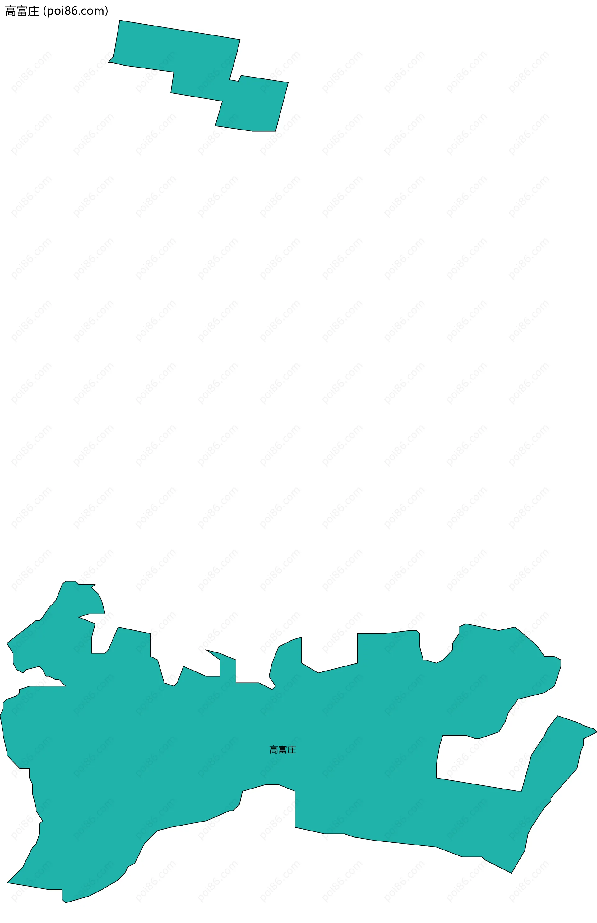 高富庄边界地图