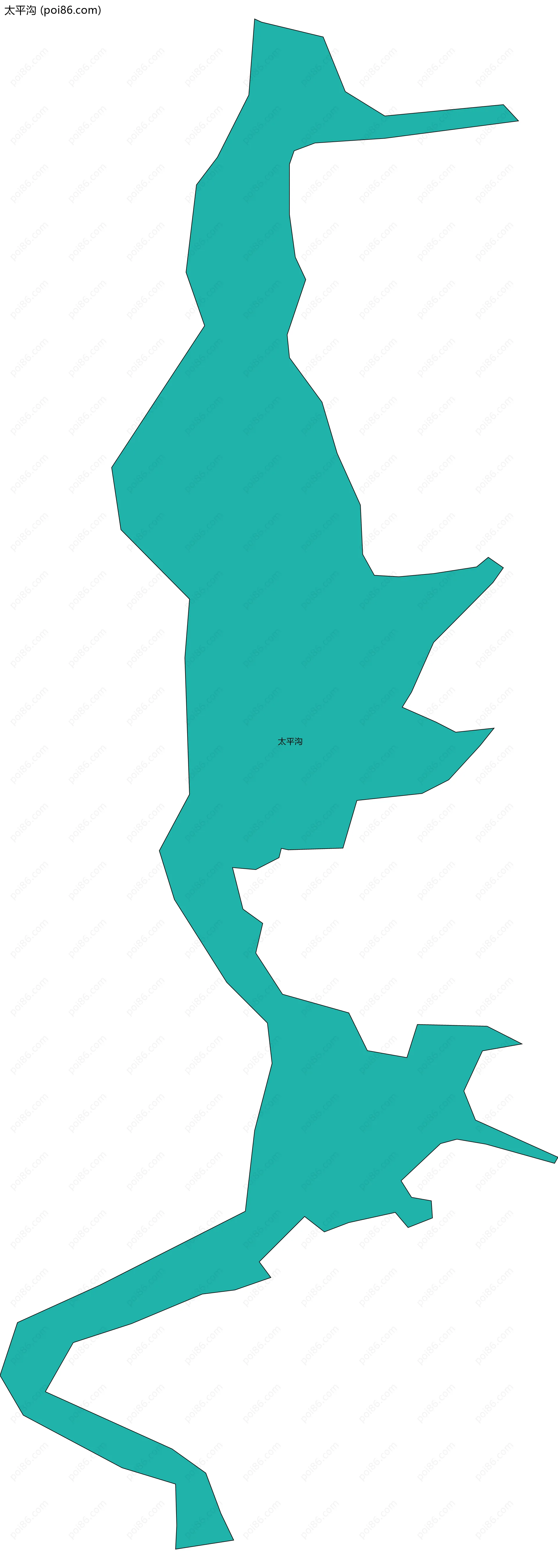 太平沟边界地图