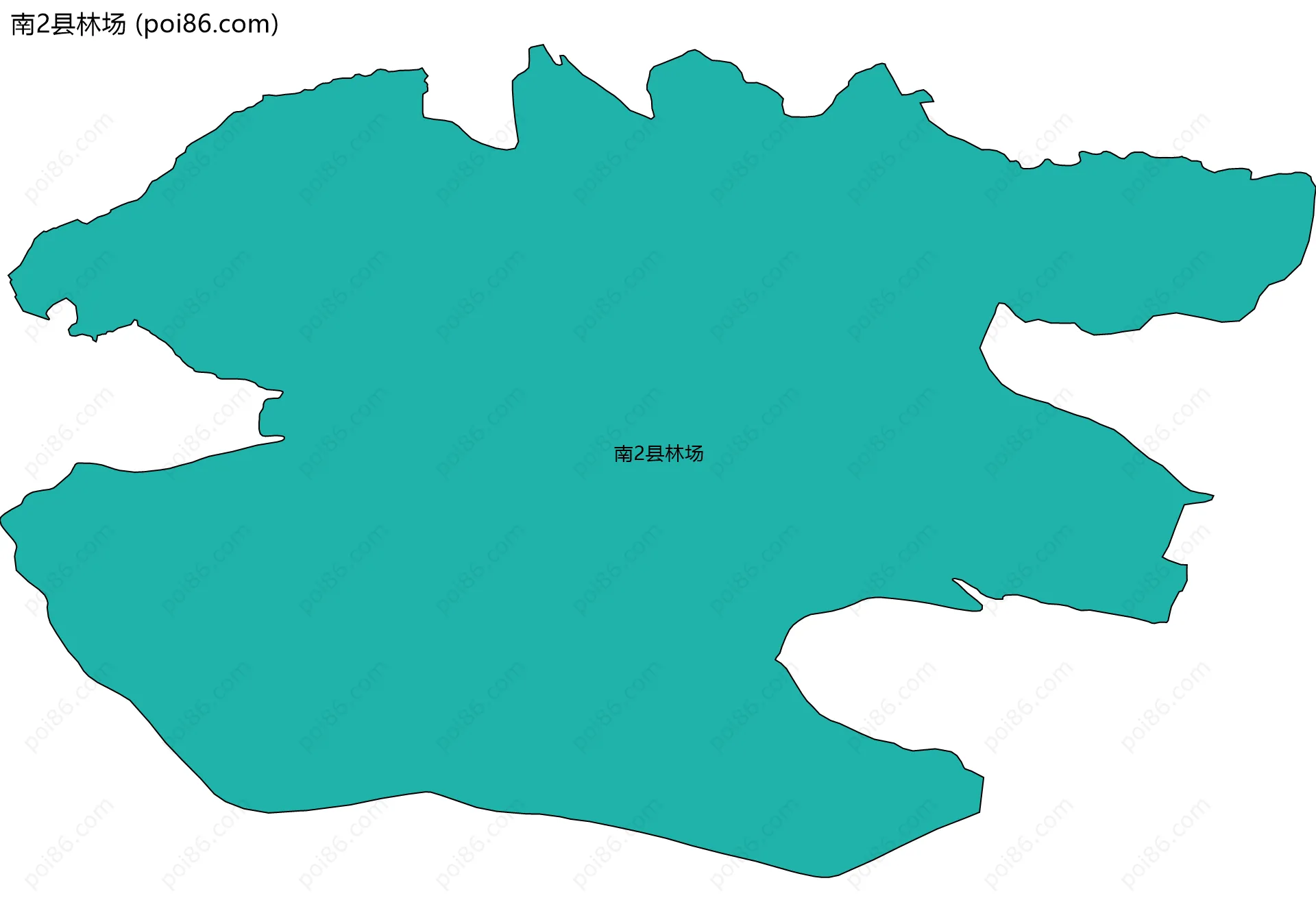 南2县林场边界地图