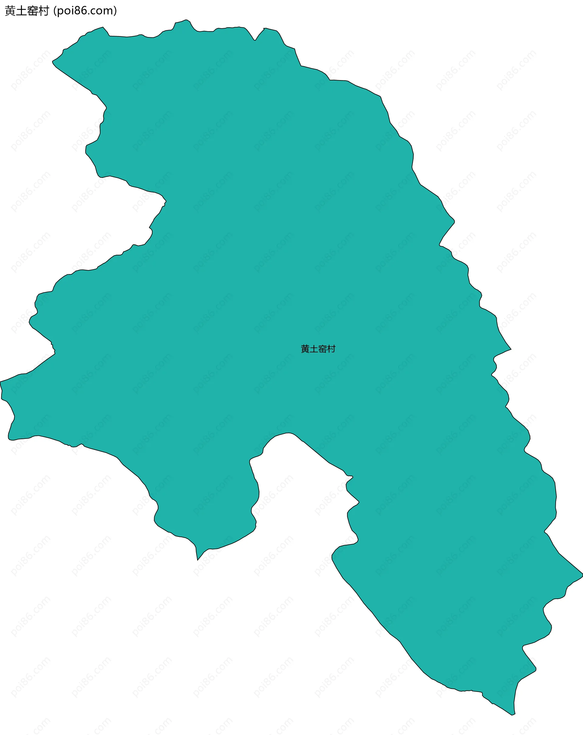 黄土窑村边界地图