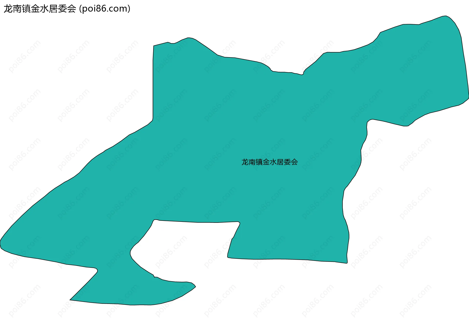 龙南镇金水居委会边界地图