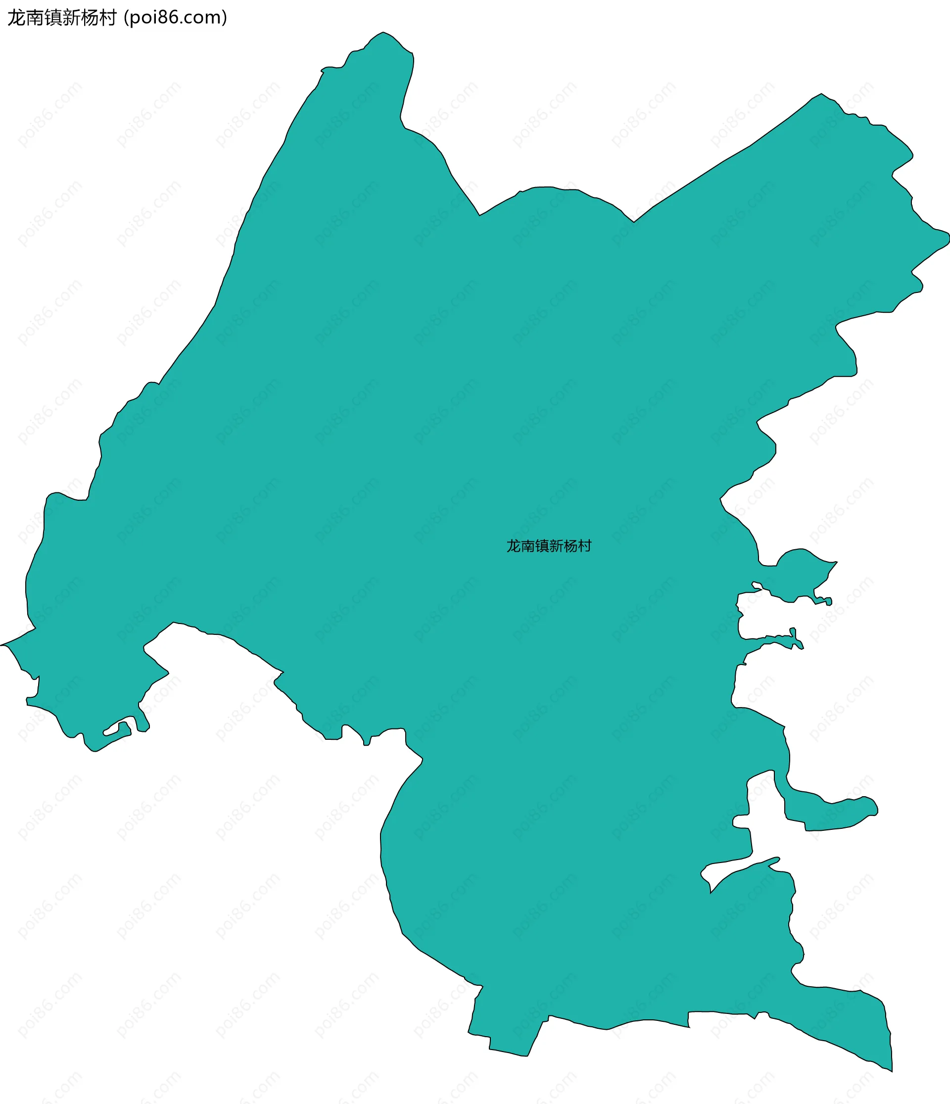 龙南镇新杨村边界地图