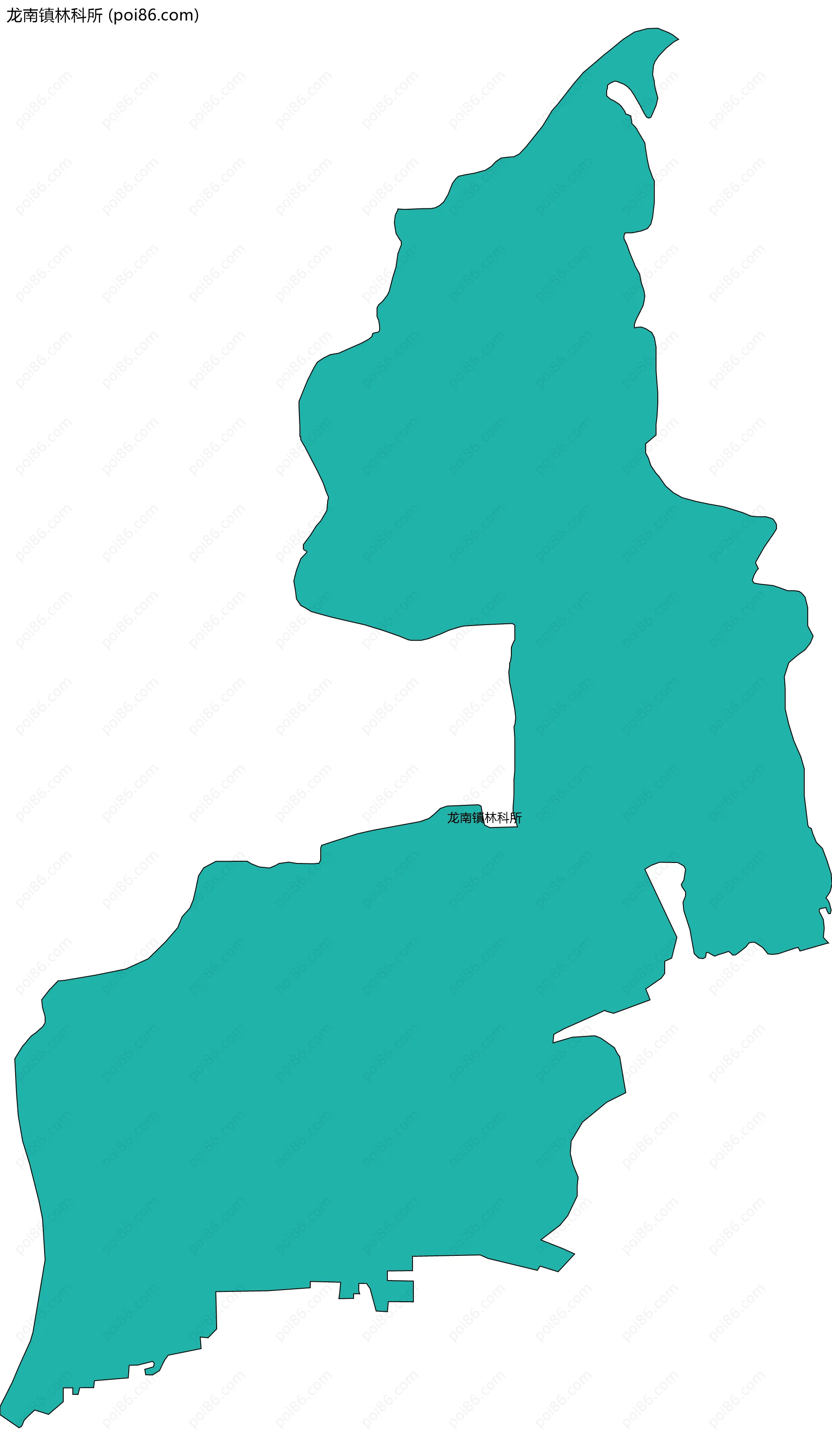 龙南镇林科所边界地图