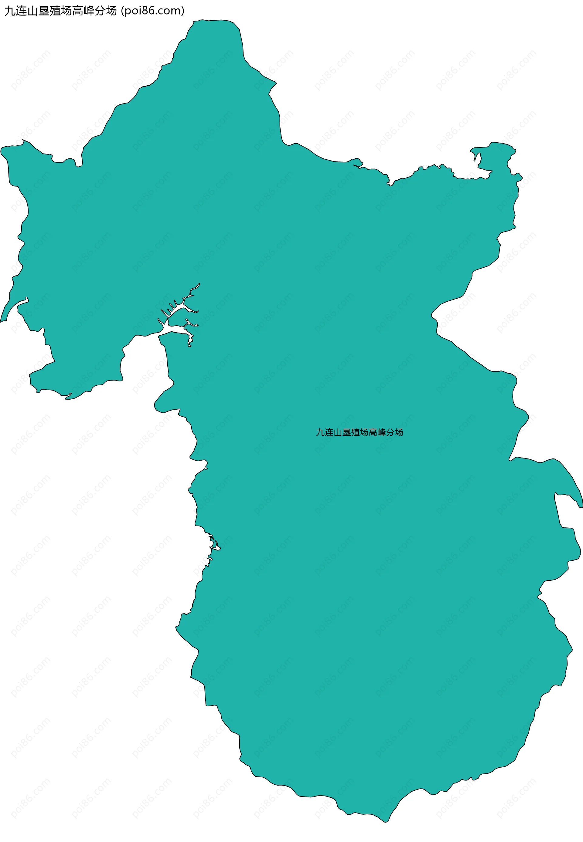 九连山垦殖场高峰分场边界地图