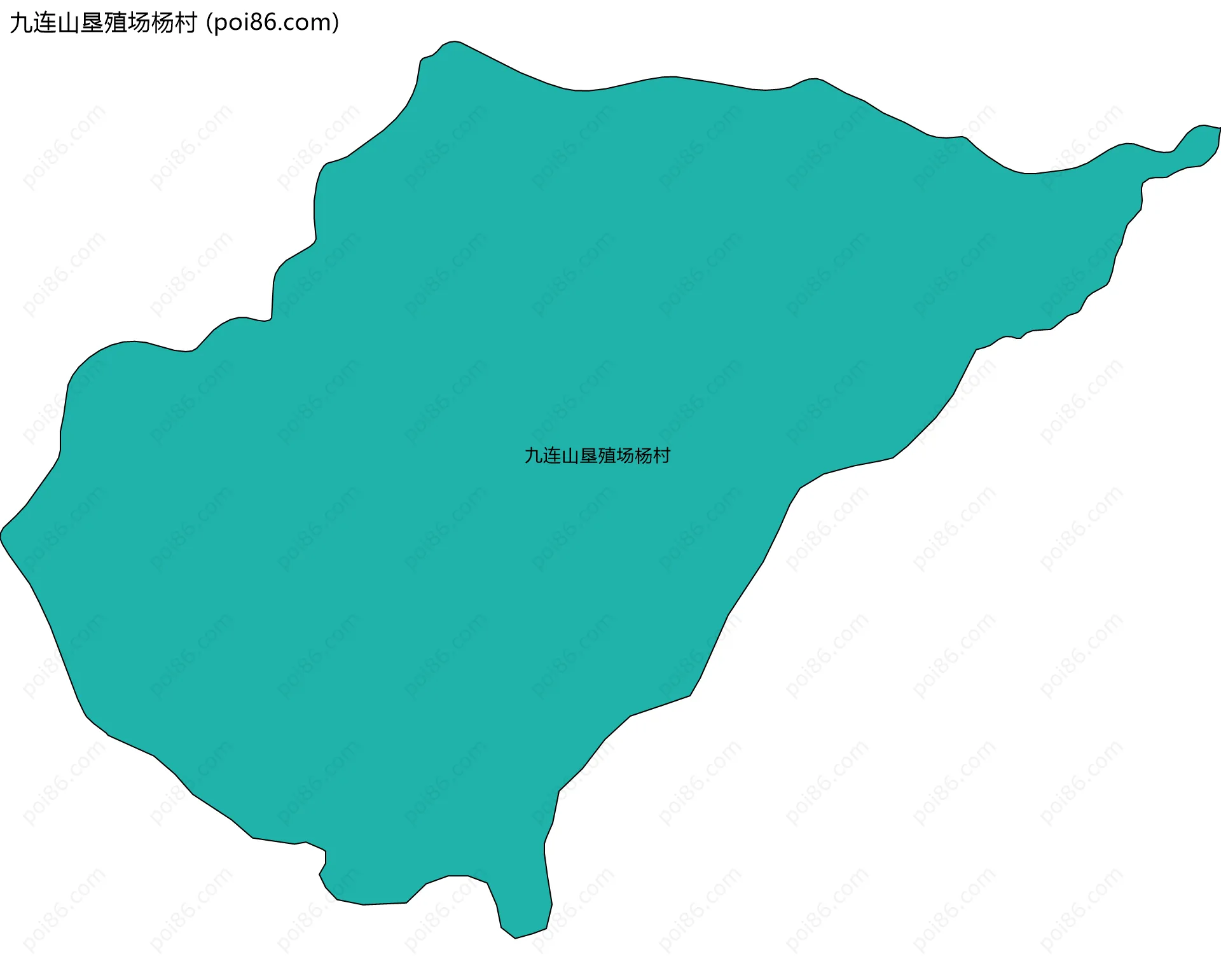 九连山垦殖场杨村边界地图