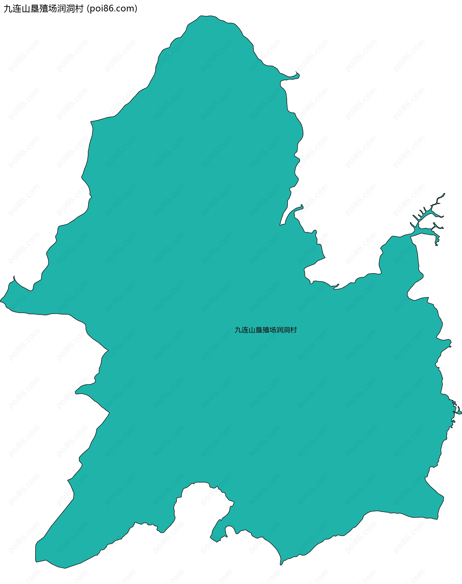 九连山垦殖场润洞村边界地图