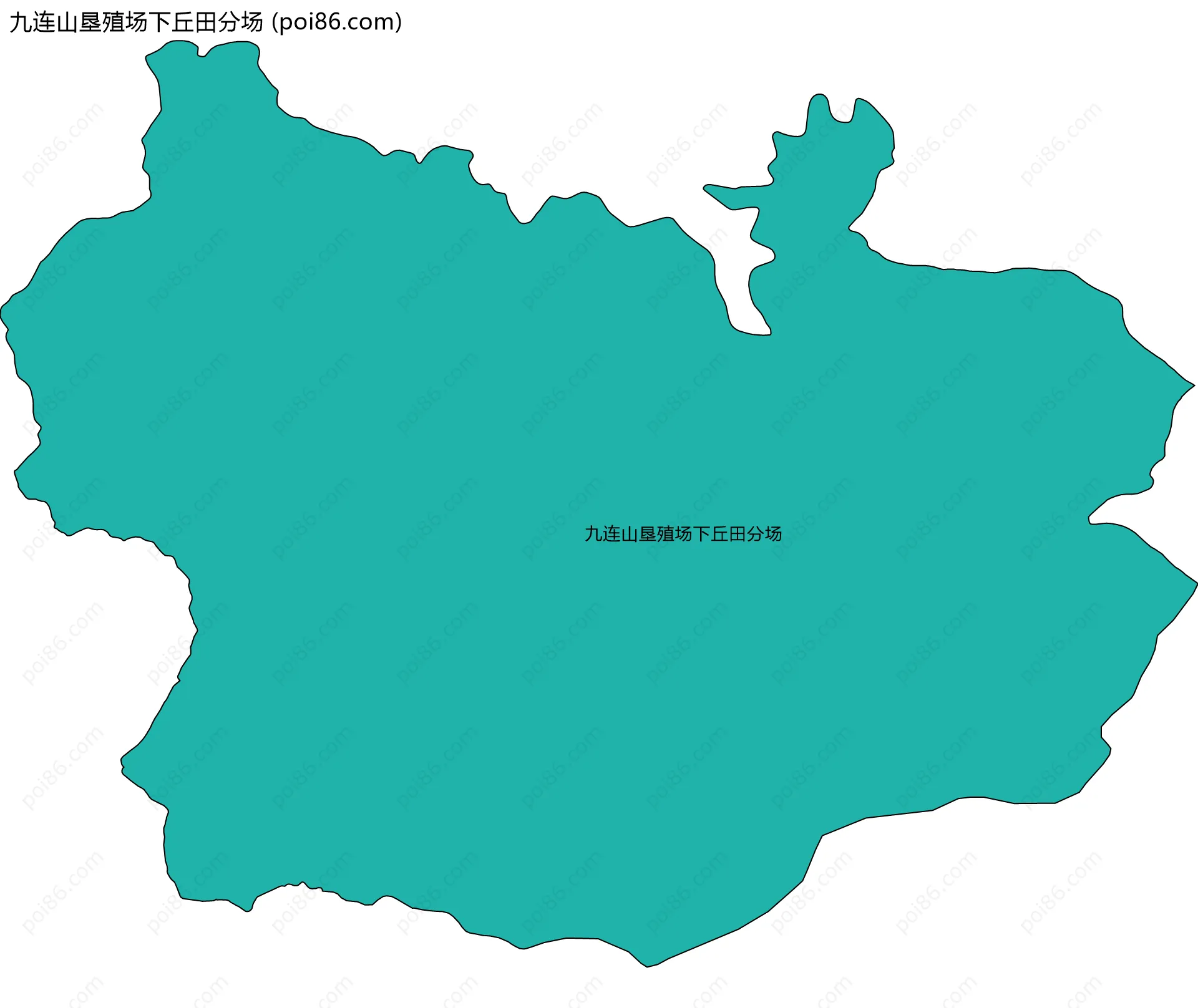 九连山垦殖场下丘田分场边界地图