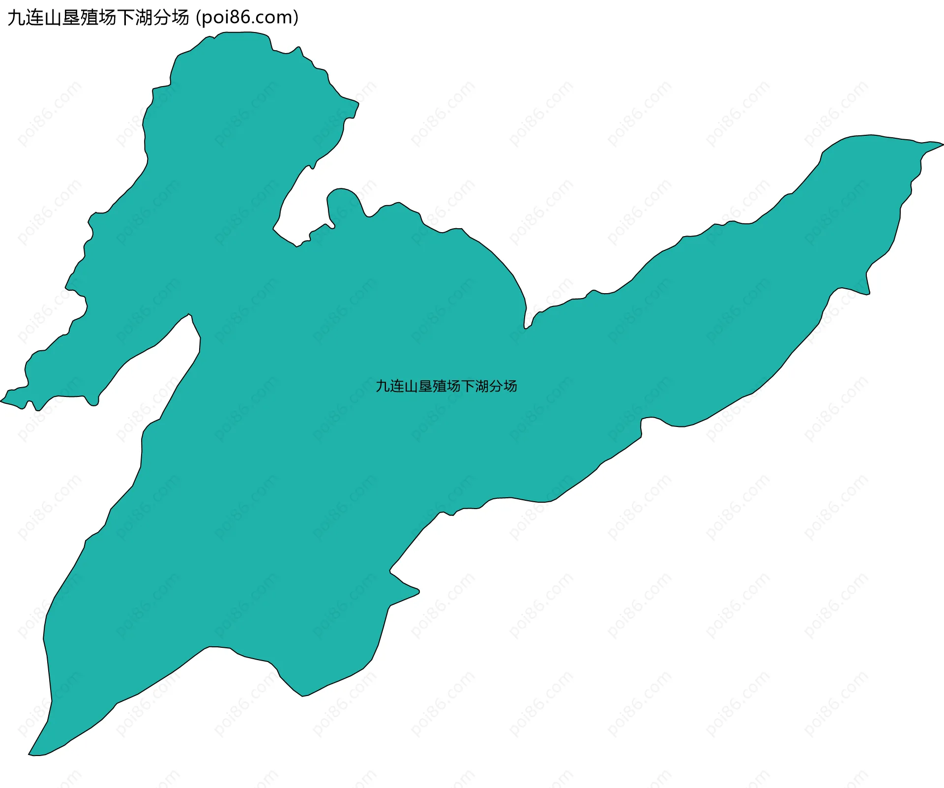 九连山垦殖场下湖分场边界地图