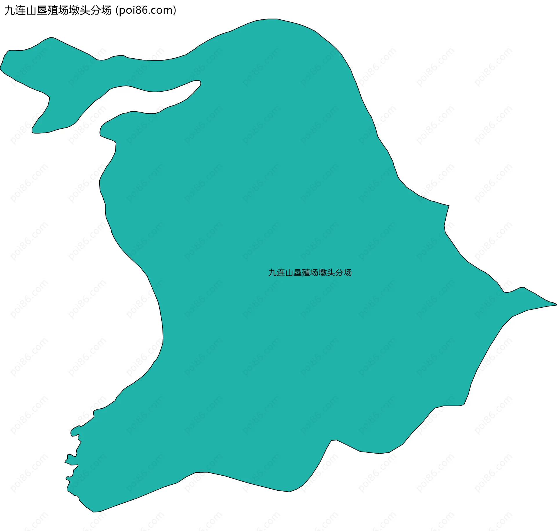 九连山垦殖场墩头分场边界地图