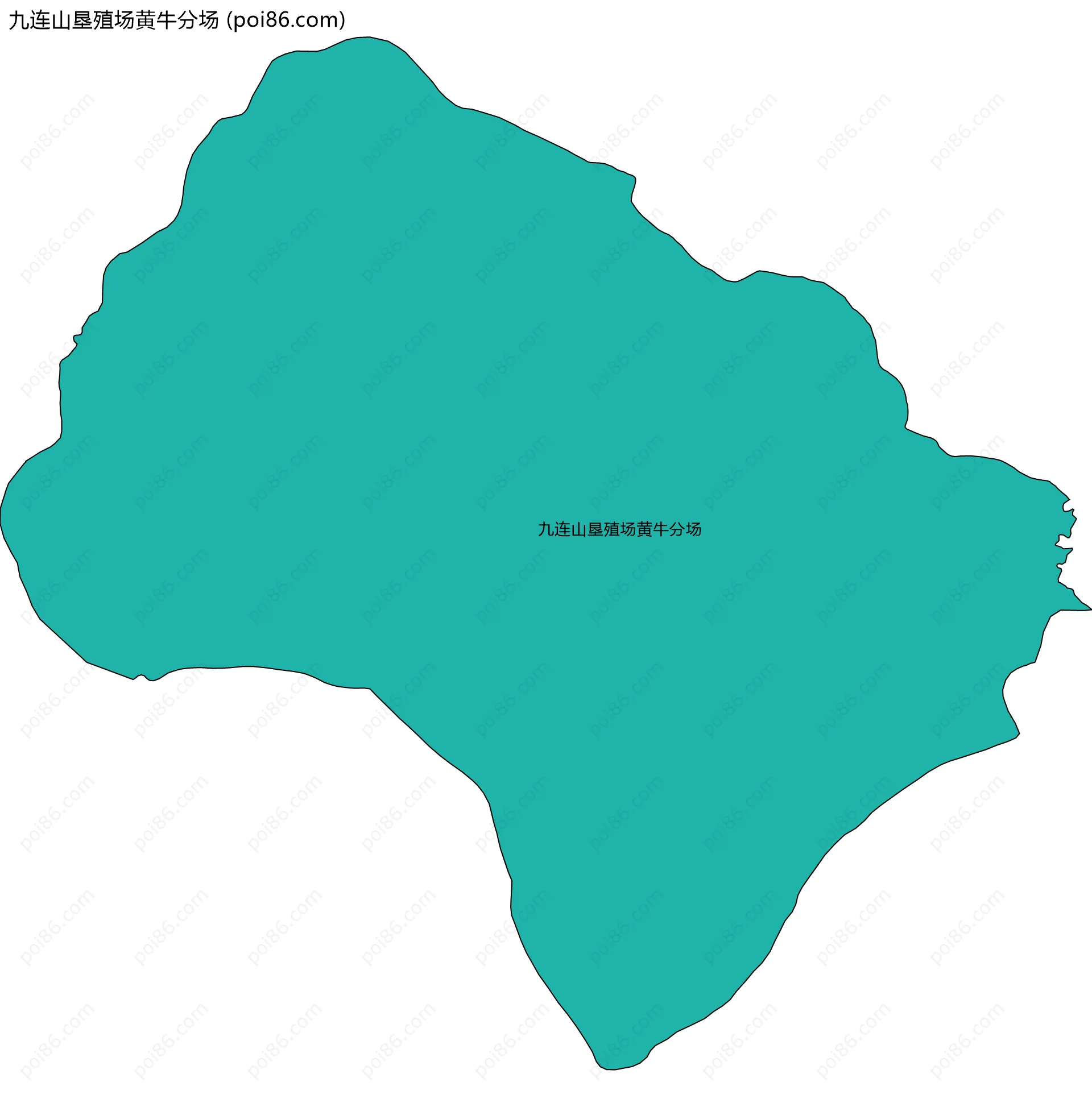 九连山垦殖场黄牛分场边界地图