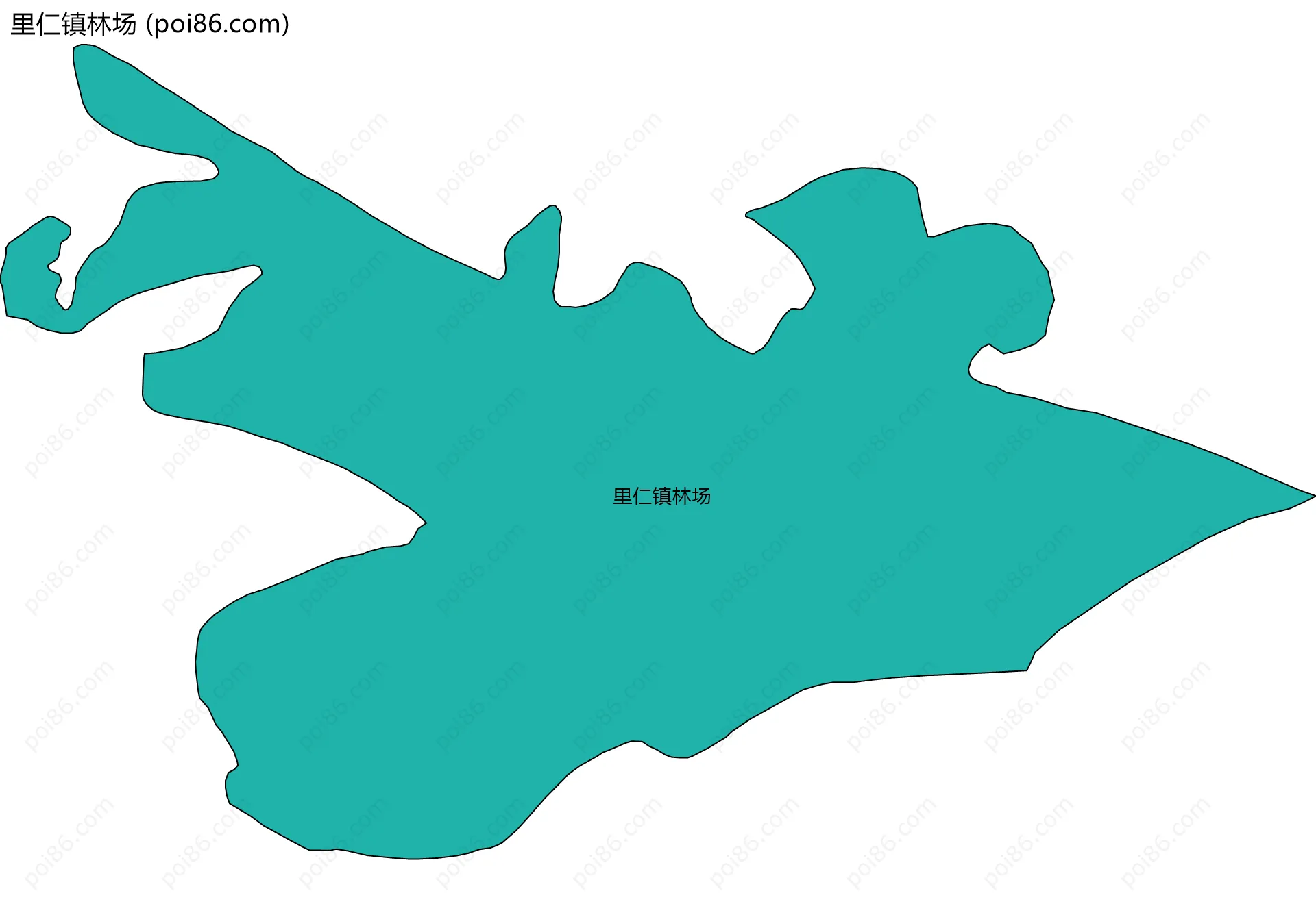 里仁镇林场边界地图