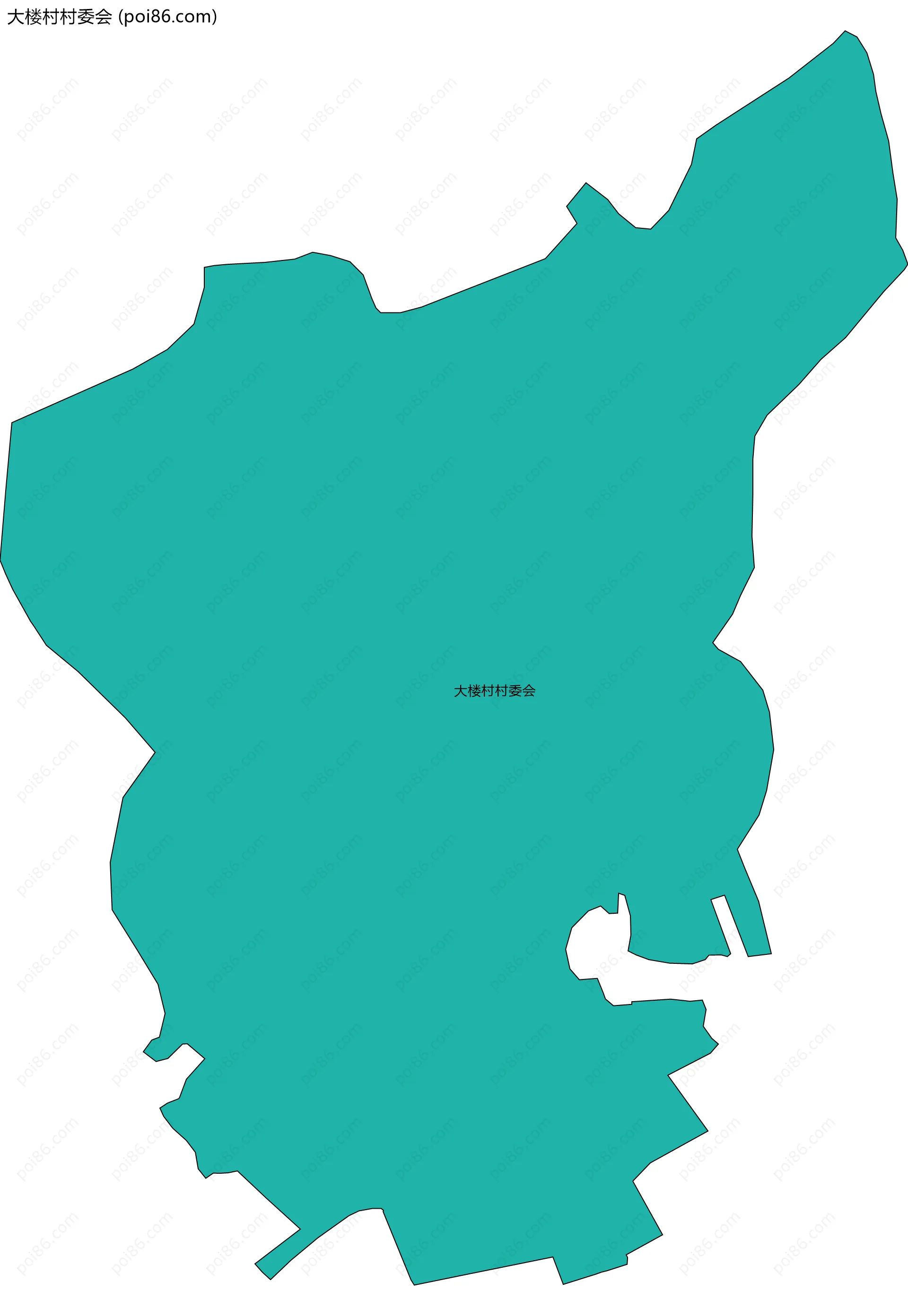 大楼村村委会边界地图