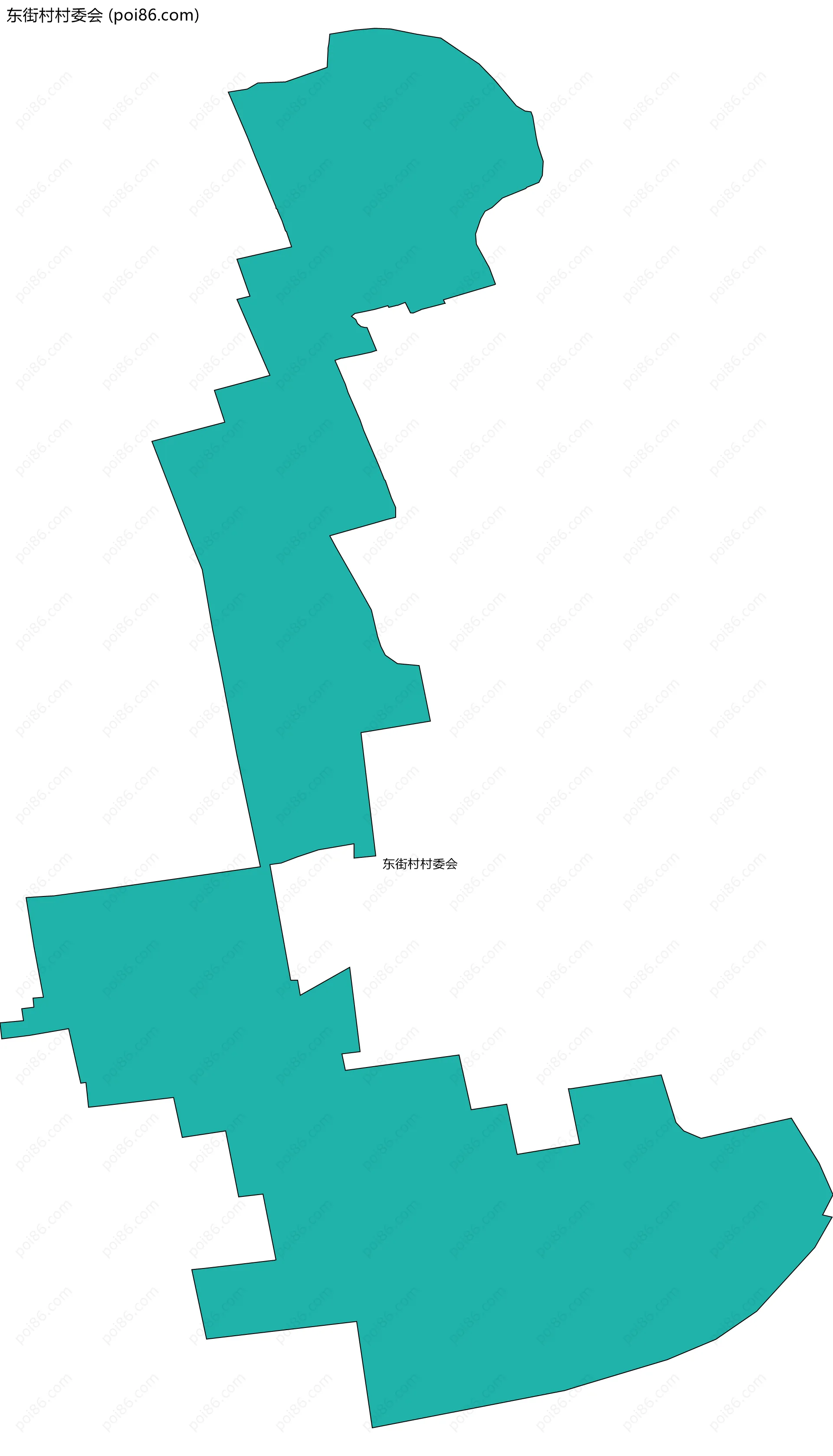 东街村村委会边界地图