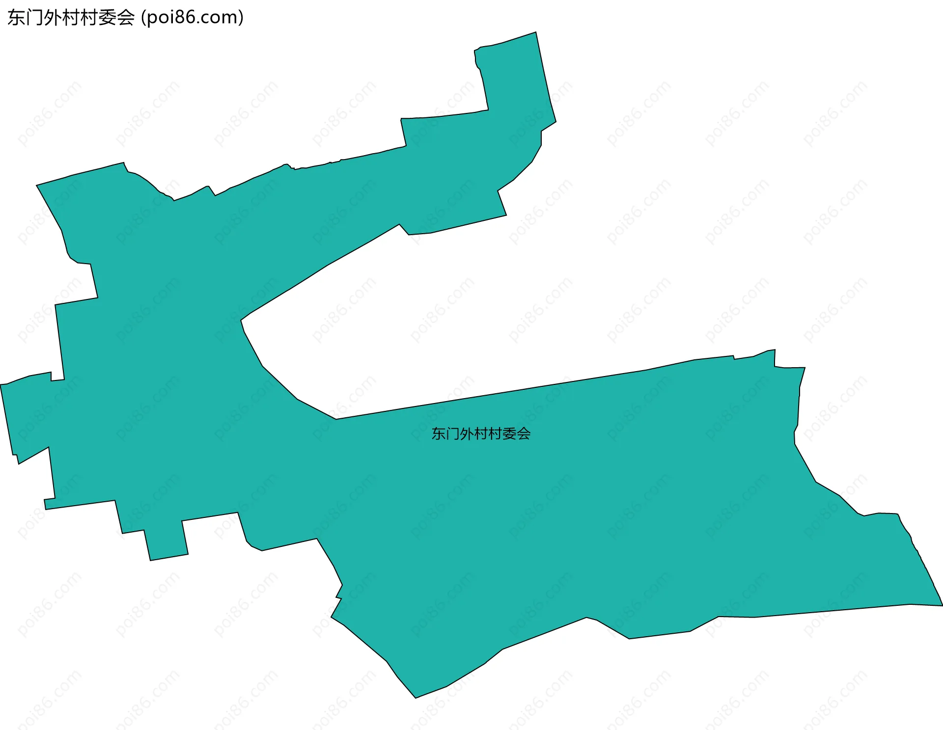 东门外村村委会边界地图