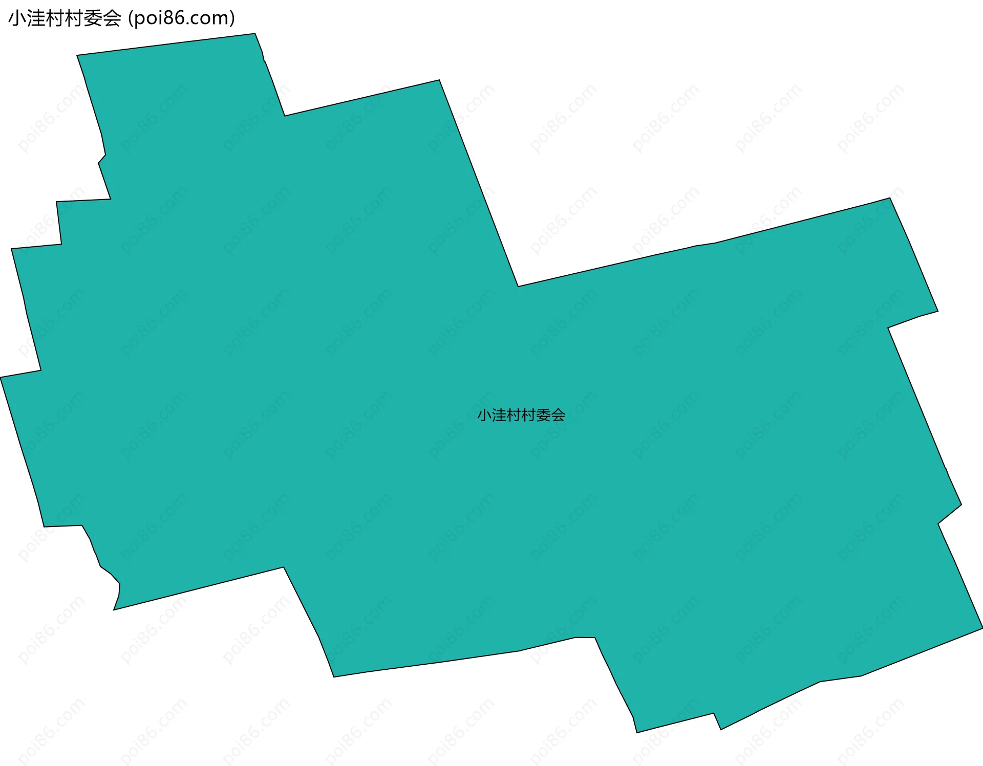 小洼村村委会边界地图