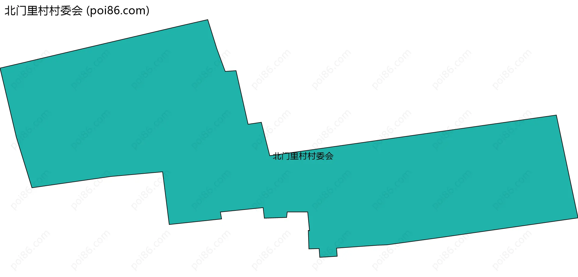 北门里村村委会边界地图