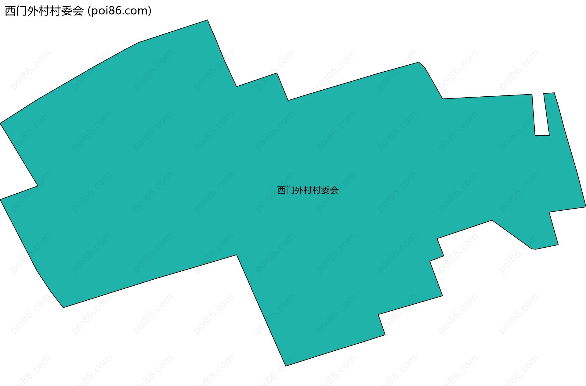 西门外村村委会边界地图