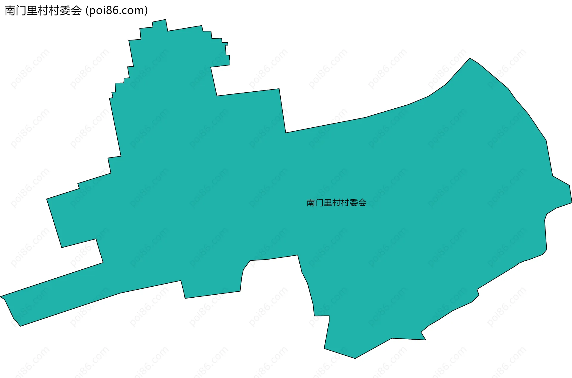 南门里村村委会边界地图